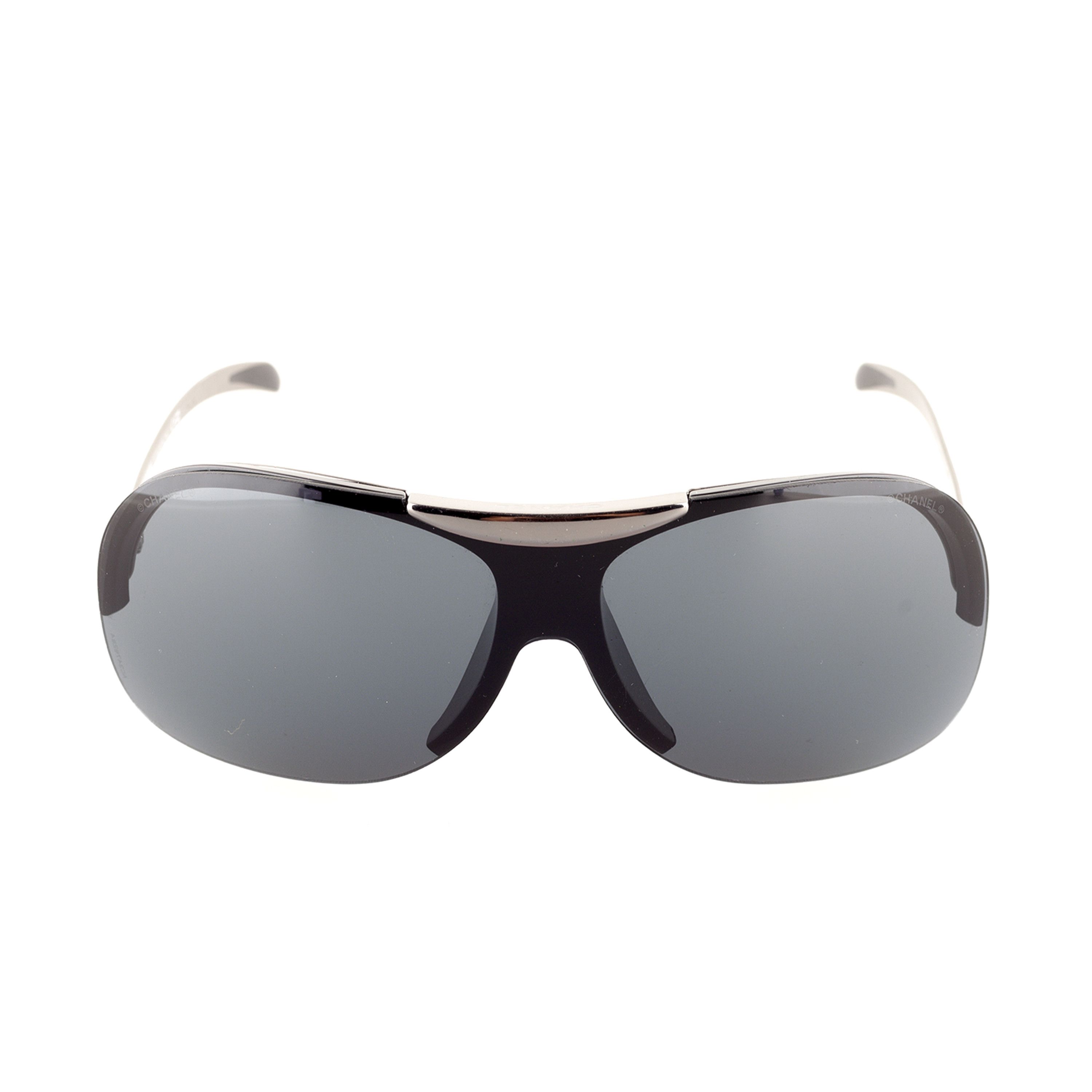 Chanel Chanel 6007 C.108/87 Small Vintage Shield Sunglasses Size ONE SIZE - 3 Thumbnail