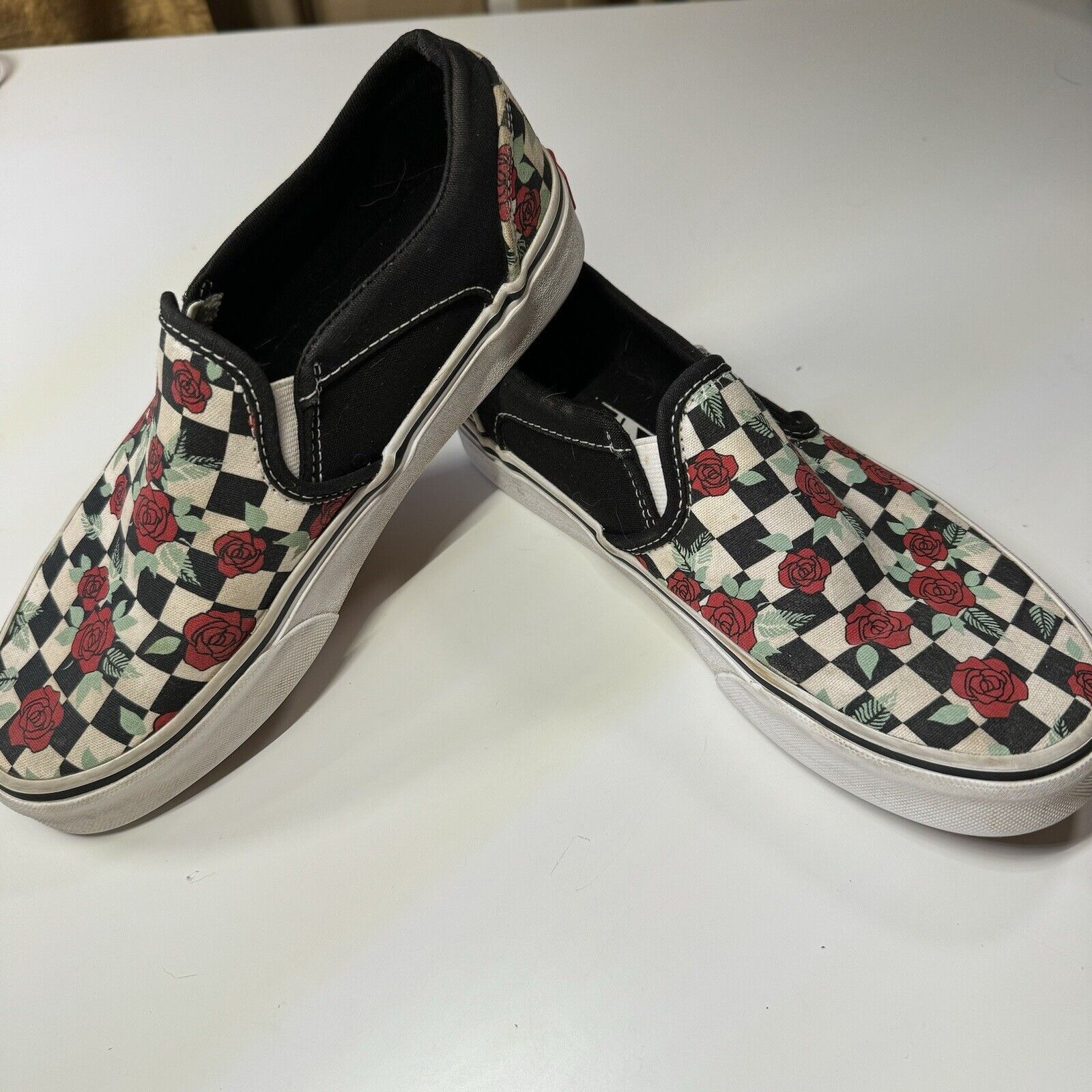 Vans Vans Slip-On Rose Checkerboard Canvas 6.5 Size US 6.5 / IT 36.5 - 6 Thumbnail