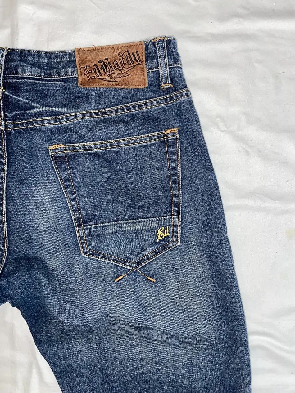 Ed Hardy VINTAGE ED HARDY Y2K RAP JEANS AFFLICTION DENIM PANTS JAPAN Size US 34 / EU 50 - 7 Thumbnail