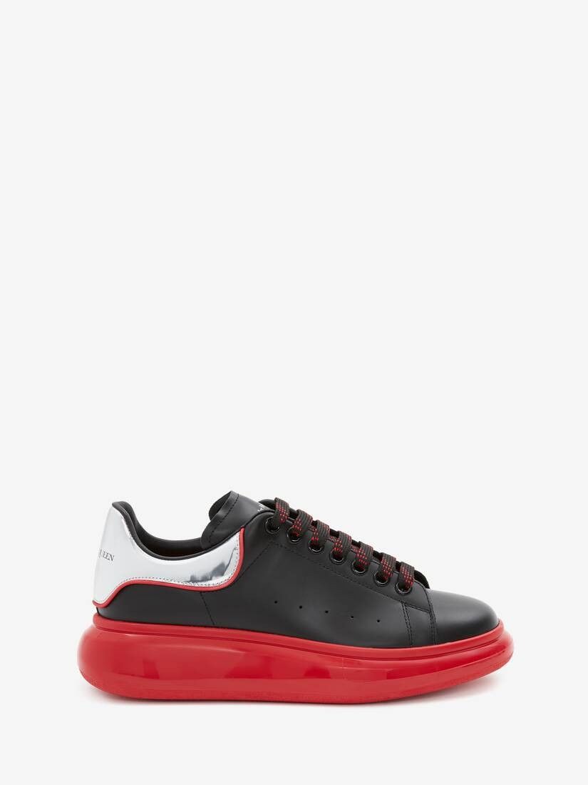Alexander McQueen o1w1db10725 Oversized Sneaker in Black/Red Size US 7 / EU 40 - 1 Thumbnail