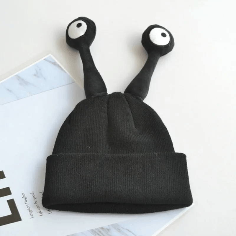 Pre-owned Avant Garde Snail Beanie Hat Cap Y2k In Black