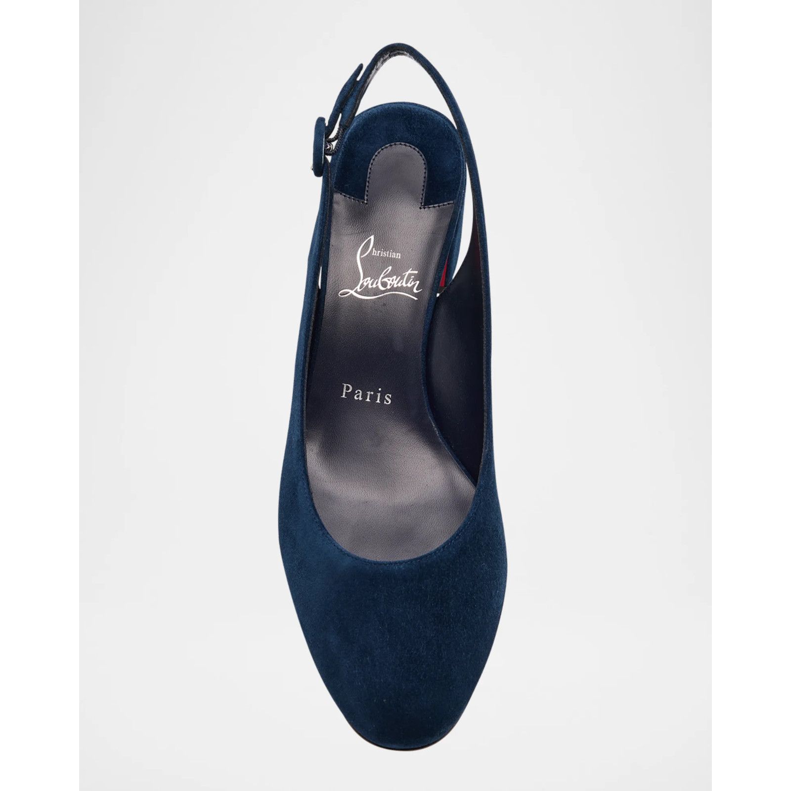 Christian Louboutin Christian Louboutin So Jane Sling 55 Marine Blue Heel 36 Size US 5 / IT 35 - 7 Thumbnail