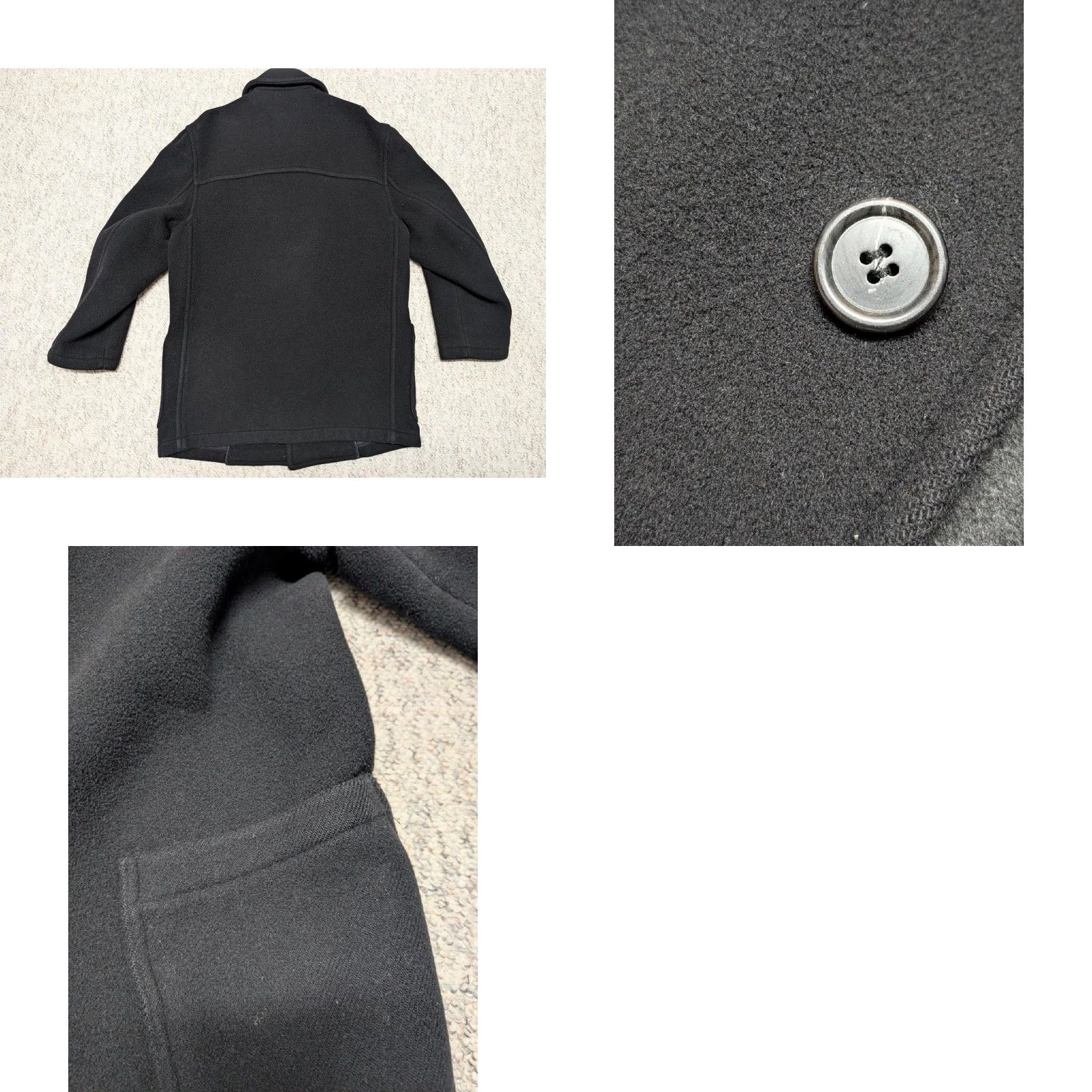 Brooks Brothers VINTAGE Brooks Brothers jacket Coat Men S Black Wool Overcoat 38 England Wool Thick Flannel Solid Button 38 Mens Size US S / EU 44-46 / 1 - 8 Thumbnail