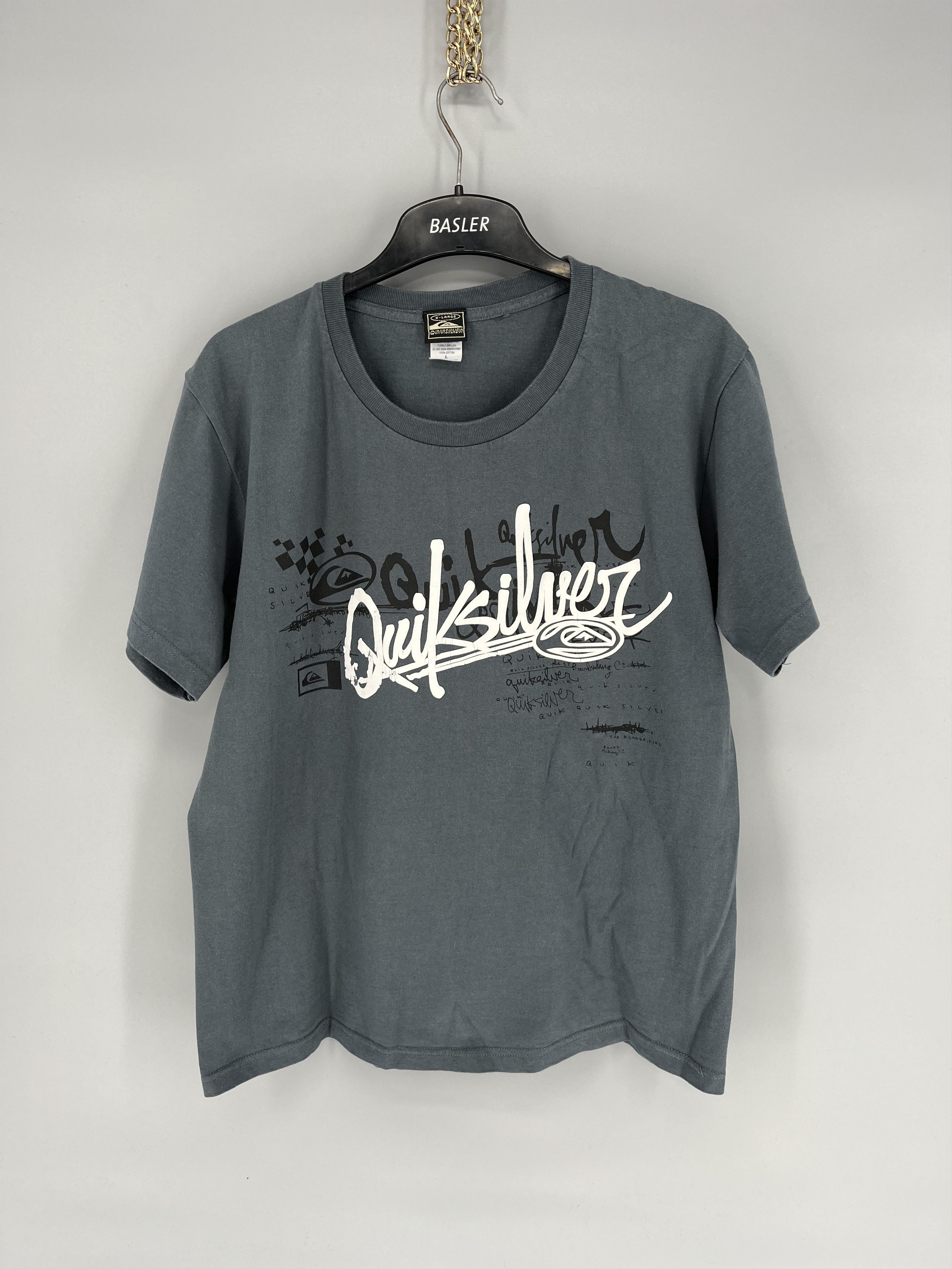 Quiksilver Vintage Quiksilver T-Shirt Medium Gray Surf Skateboard y2k Size US L / EU 52-54 / 3 - 1 Thumbnail