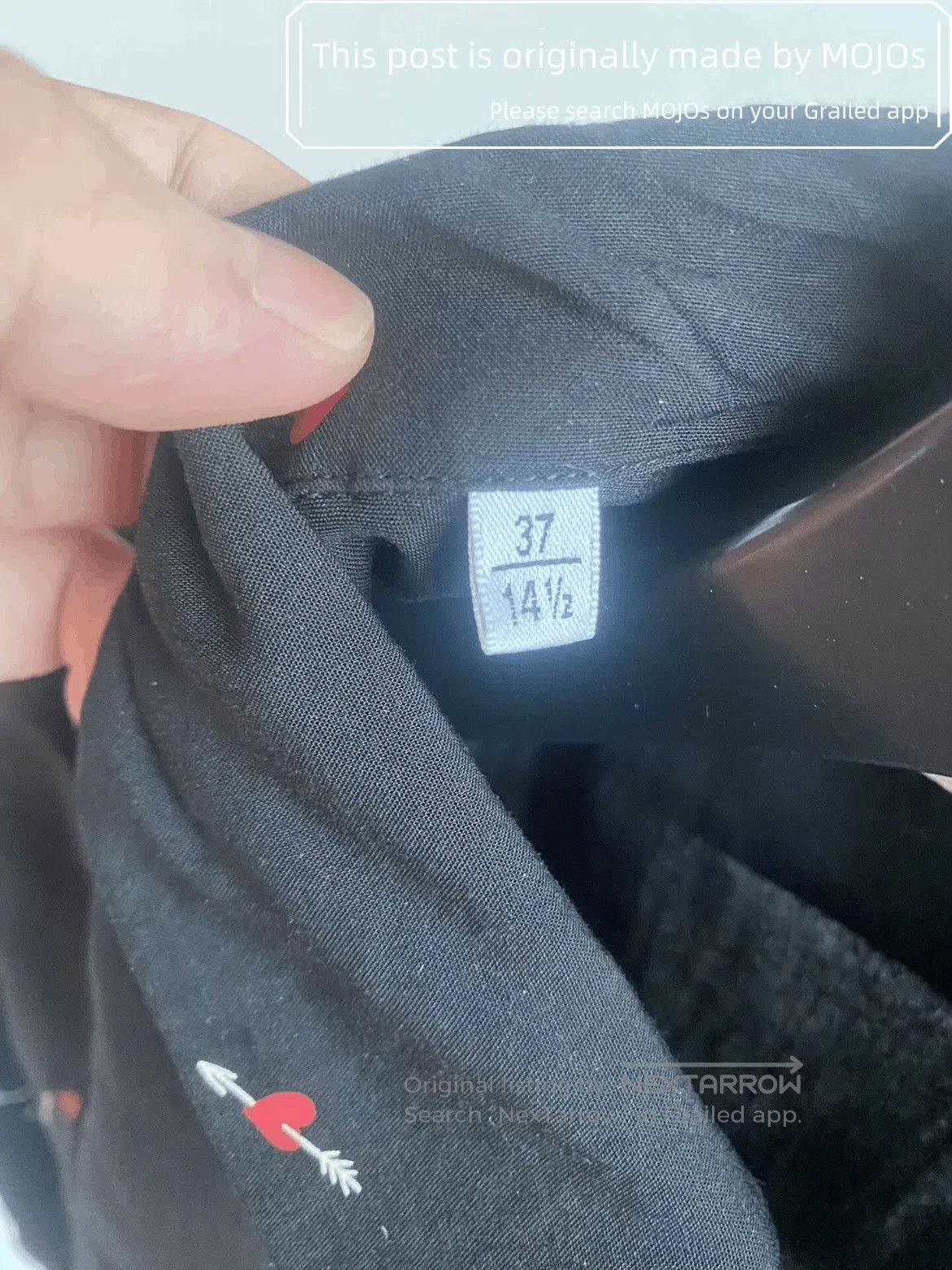 Saint Laurent Paris Sz 37 Saint Laurent Paris 22SS Heart & Arrow Logo Shirt moj Size US S / EU 44-46 / 1 - 5 Thumbnail