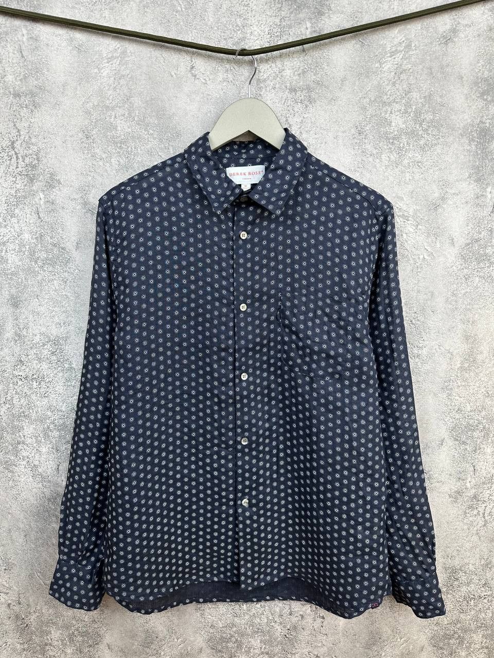 Derek Rose Derek Rose London Pure Linen Luxury Pajama Shirt Medallion Size US M / EU 48-50 / 2 - 1 Thumbnail