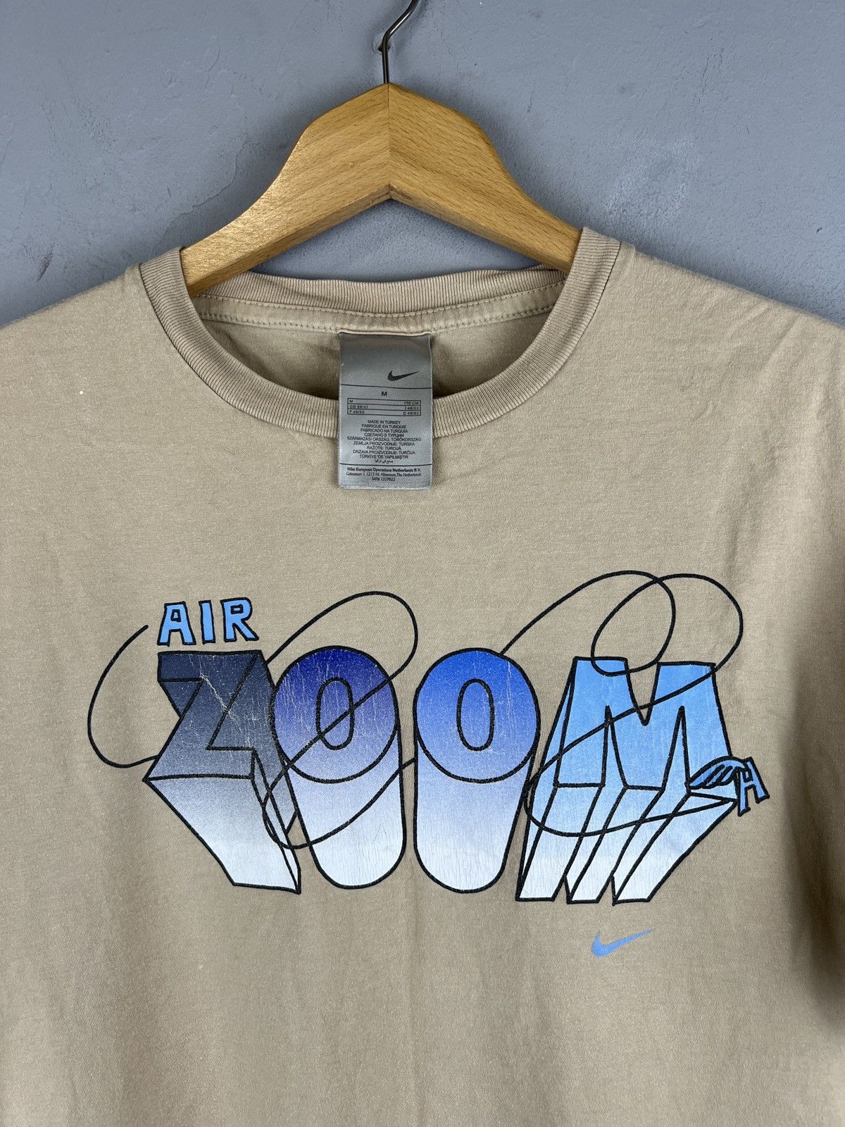 Nike × Vintage Rare Vintage T-Shirt Nike Air Zoom Small Swoosh Drill Y2K Size US M / EU 48-50 / 2 - 2 Thumbnail
