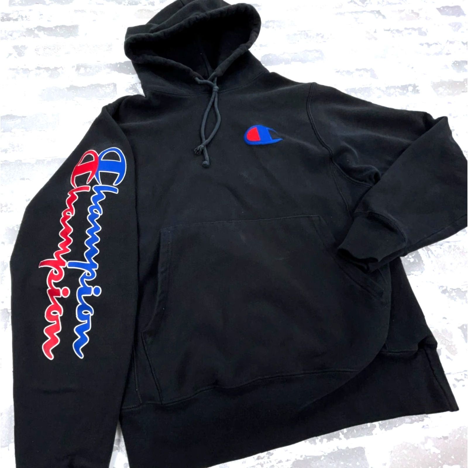Champion Champion Hoodie Men Small Black Sweatshirt Sweater Reverse Weave Size US S / EU 44-46 / 1 - 5 Thumbnail