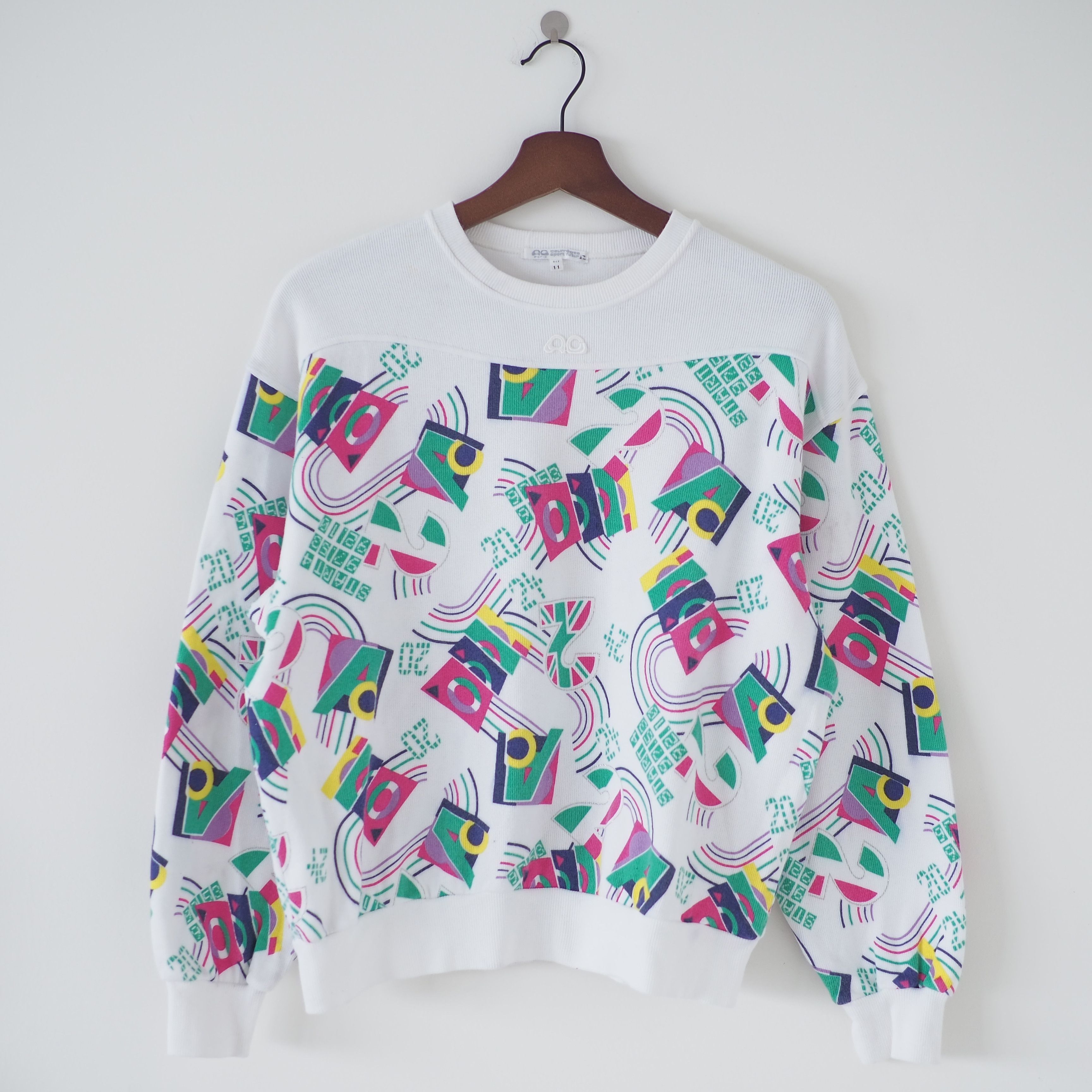 Andre Courreges Courreges Sport Futur abstract sweatshirt Size US M / EU 48-50 / 2 - 1 Thumbnail