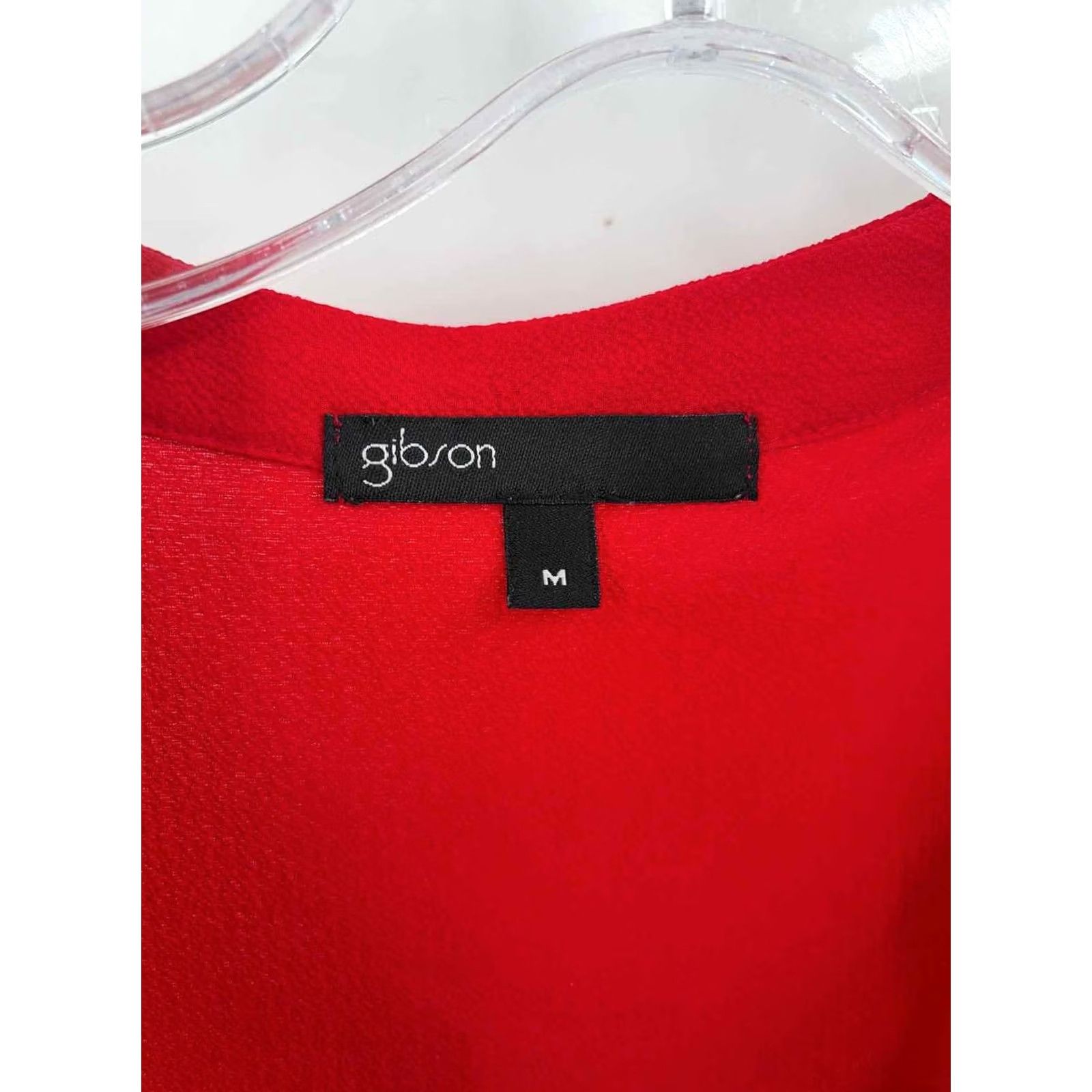 Vintage Gibson Blouse Red Size Medium Size M / US 6-8 / IT 42-44 - 3 Thumbnail