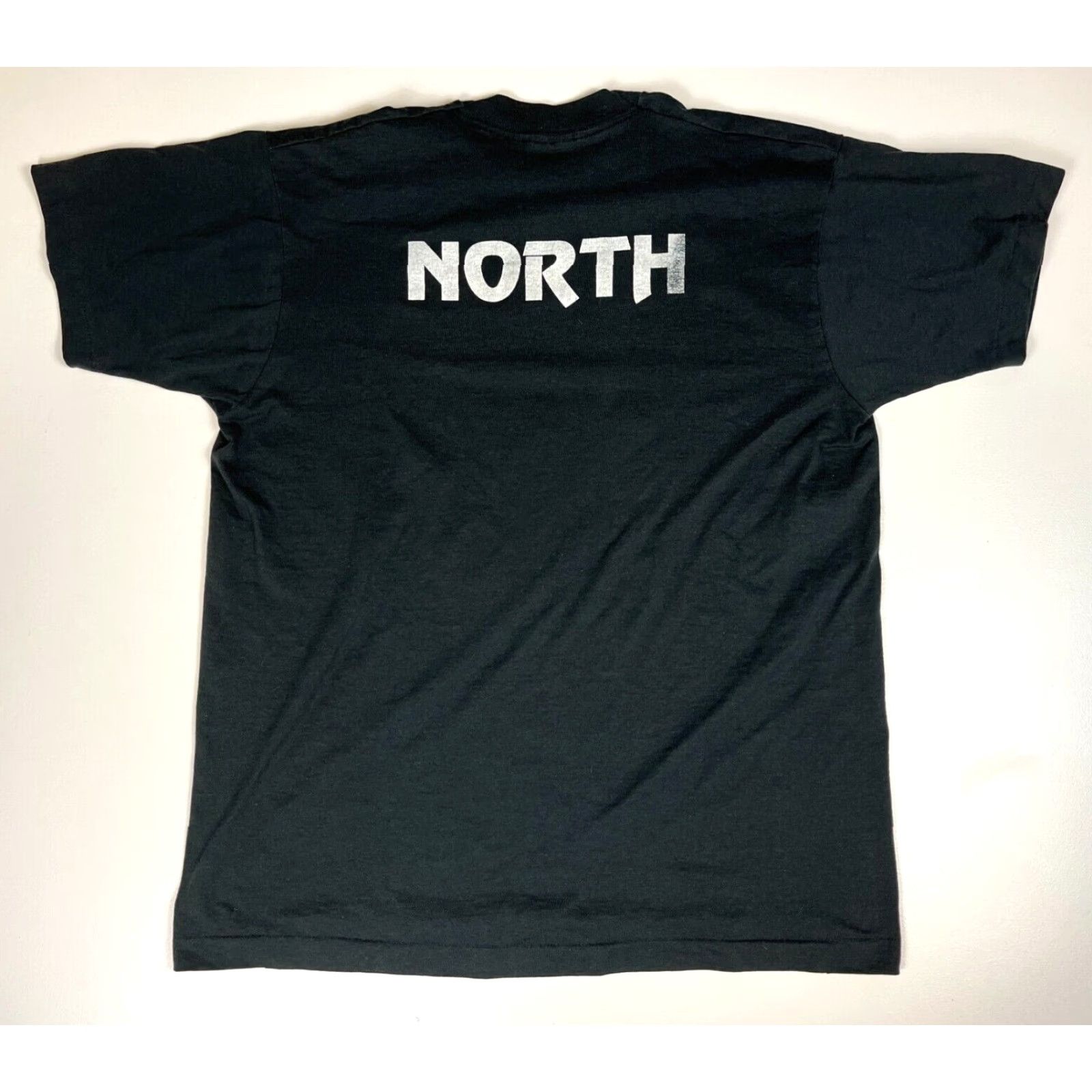 Vintage VINTAGE Columbia National Bank of Chicago T-Shirt Double-Sided XL Mens XL Black 90s Bank Graphic Print Screen Stars Best Size US XL / EU 56 / 4 - 2 Thumbnail