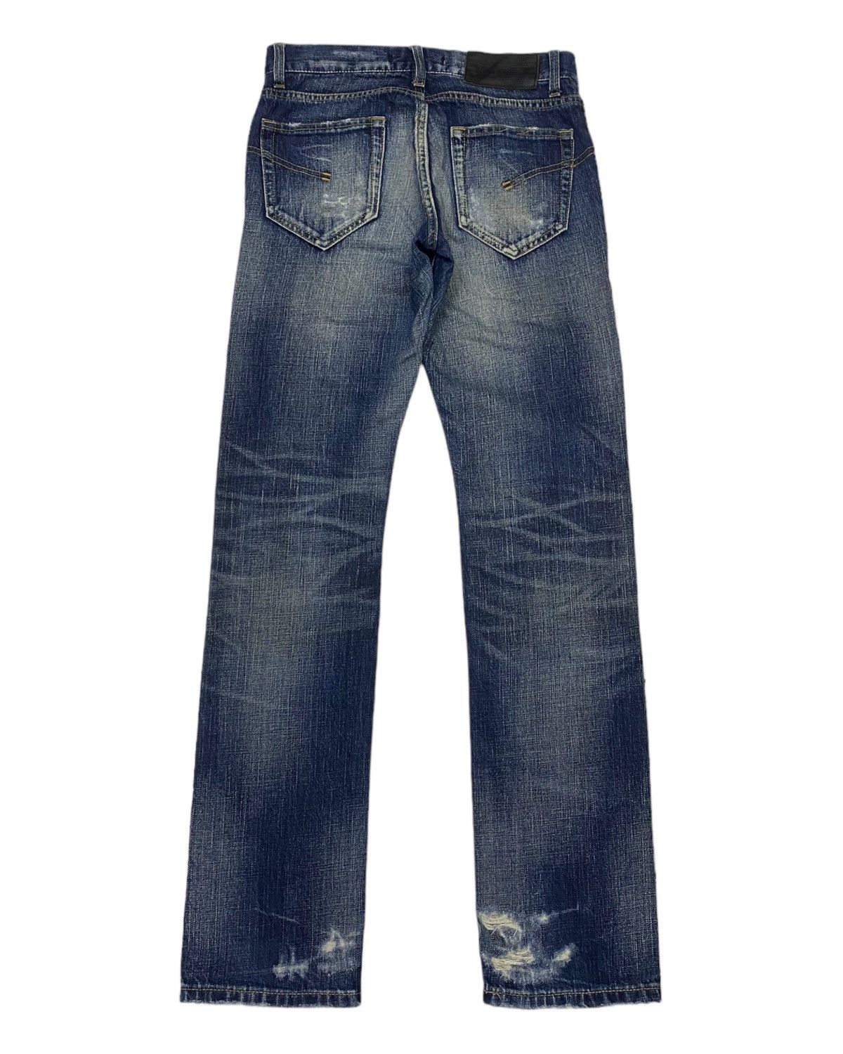 Hysteric Glamour 🔥JACK ROSE DISTRESSED DENIM PATCHWORK DENIM JEANS Size US 29 - 2 Thumbnail