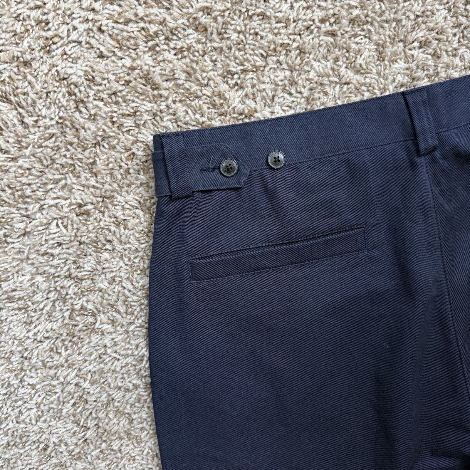CLOSED CLOSED Navy Blue Tapered Cotton Officer Chino Dress Pants Size US 34 / EU 50 - 7 Thumbnail
