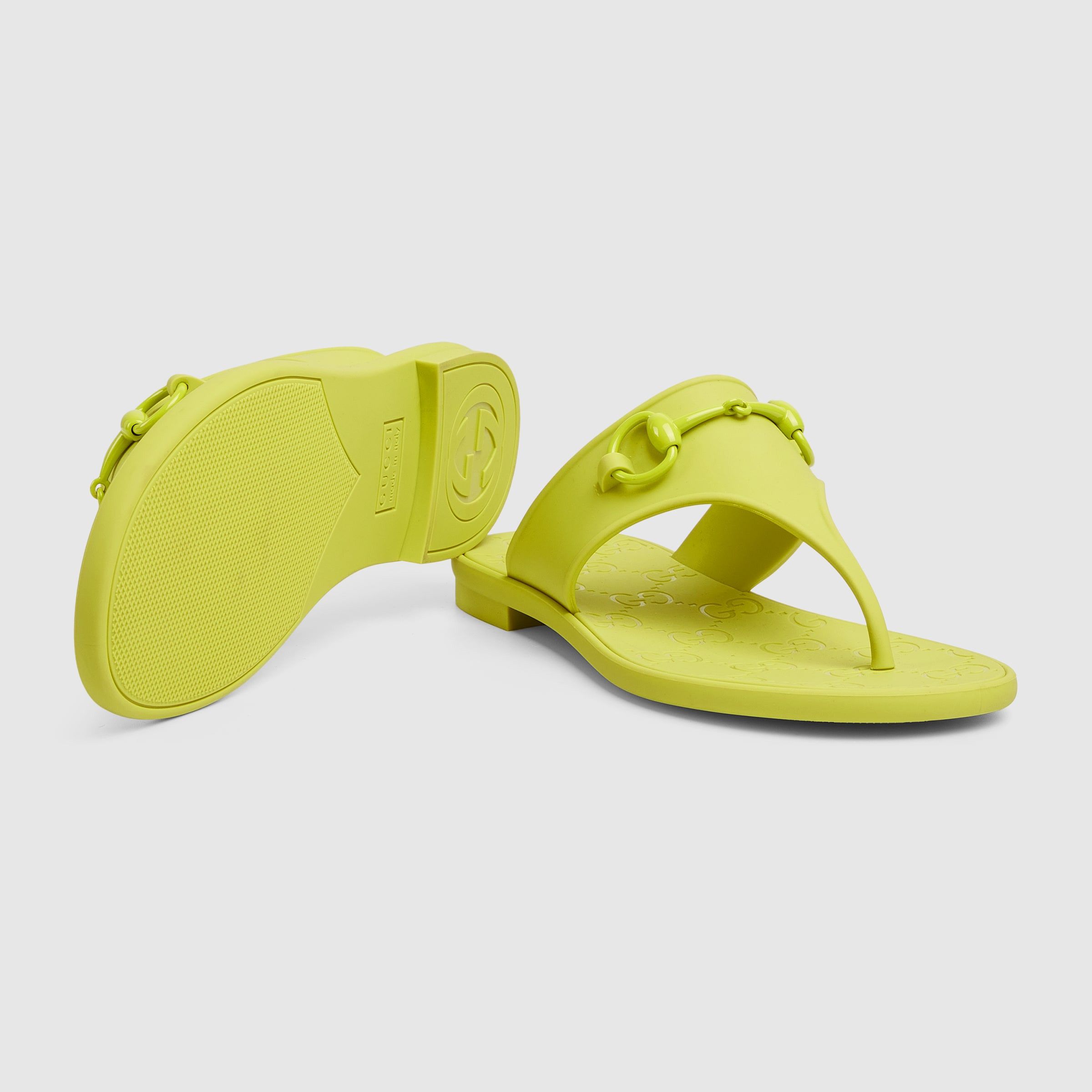 Gucci o1loc1c0326 780306 Women's Thong Sandals With Horsebit Size US 6 / IT 36 - 6 Thumbnail