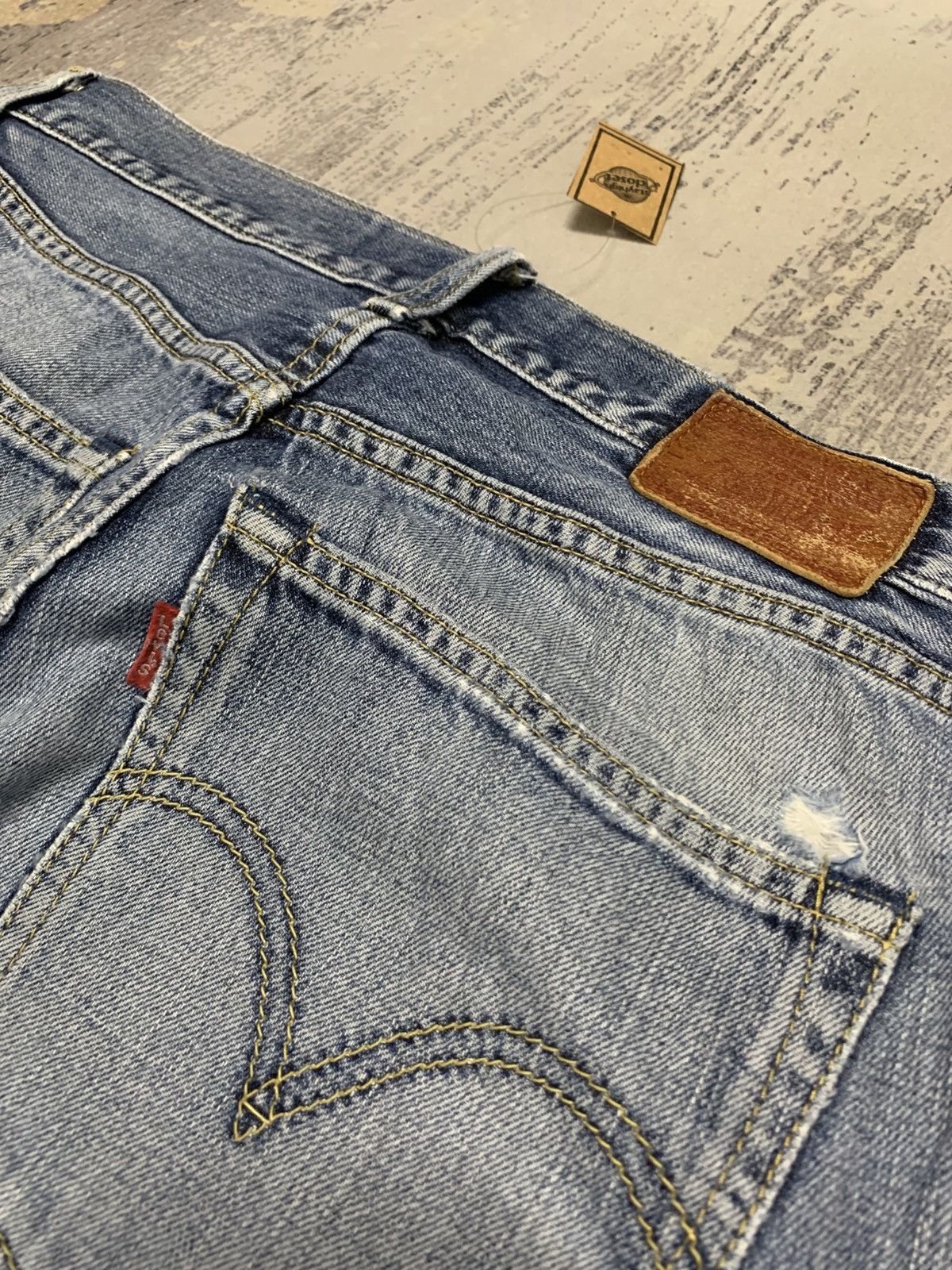 Levi's Levi's 502 Baggy Blue Wash Distressed Jeans W32x30 Size US 32 / EU 48 - 10 Thumbnail