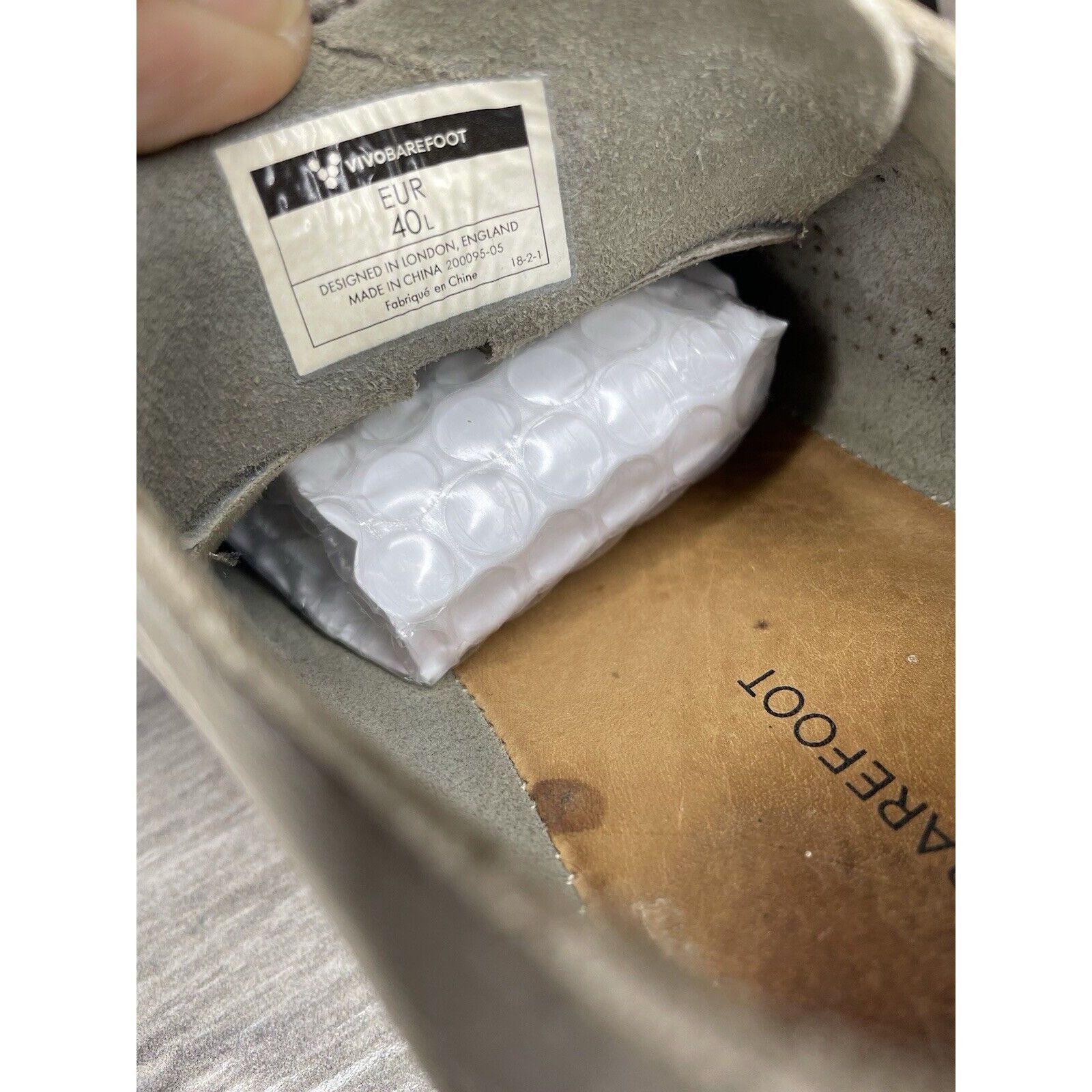 Other Vivobarefoot Primus Lux Gray Leather Lace Athletic Shoes Wom Size US 10 / IT 40 - 8 Thumbnail