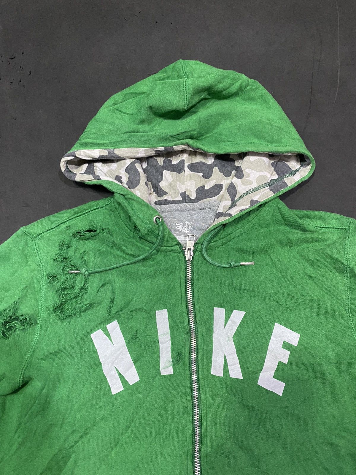 Hysteric Glamour × Japanese Brand × Nike Disstressed Nike Japanese Styled Green Size US M / EU 48-50 / 2 - 3 Thumbnail