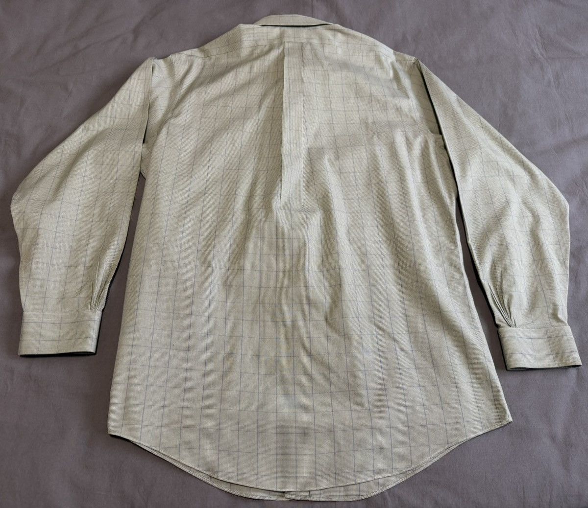 Brooks Brothers Brooks Brothers Non Iron Khaki & Blue Button Down 16x33 Size US XL / EU 56 / 4 - 5 Thumbnail