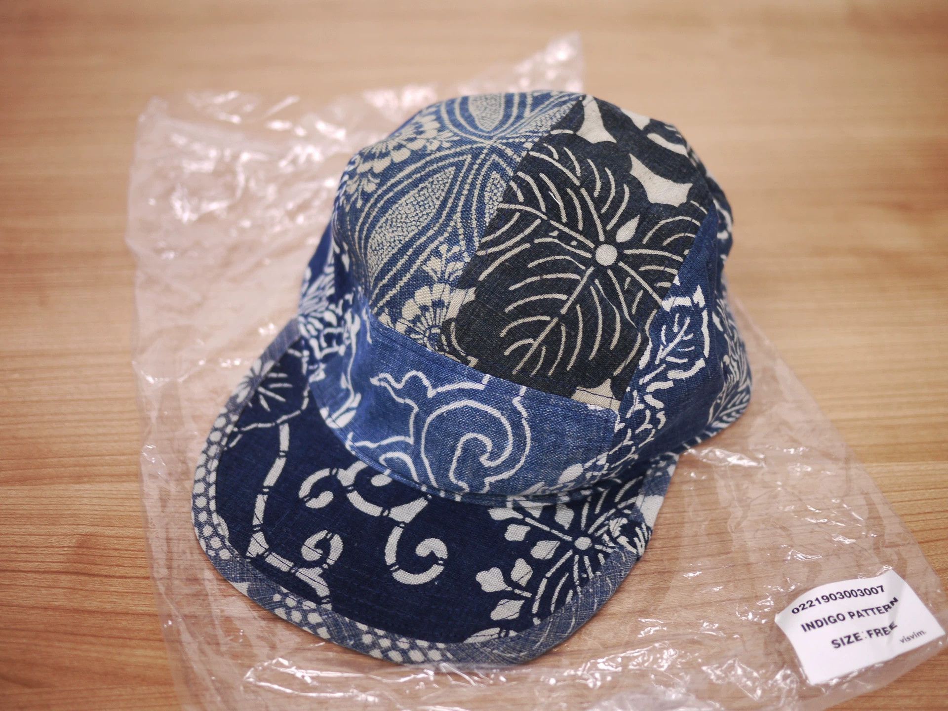 Visvim Blue Indigo Patterned Cap Size ONE SIZE - 1 Thumbnail