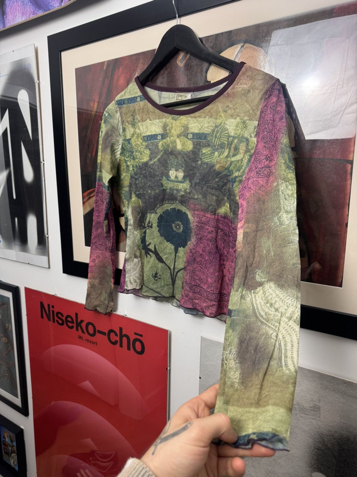 Vintage Rare Vintage Multi Japanese Mesh top like jean paul gaultier Size M / US 6-8 / IT 42-44 - 4 Thumbnail