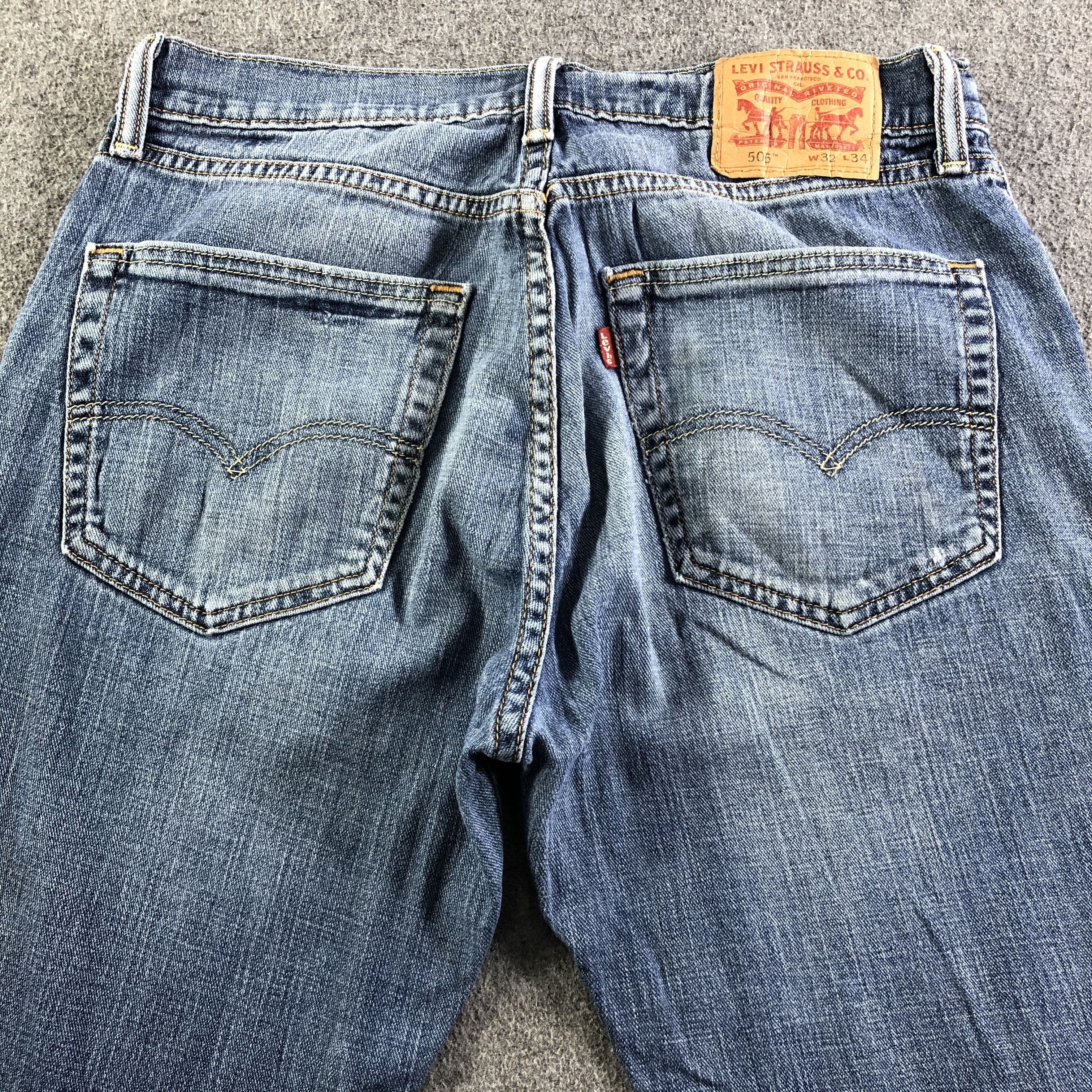 Levi's Vintage Blue Wash Levis 505 Jeans-J3454 Size US 33 - 4 Thumbnail