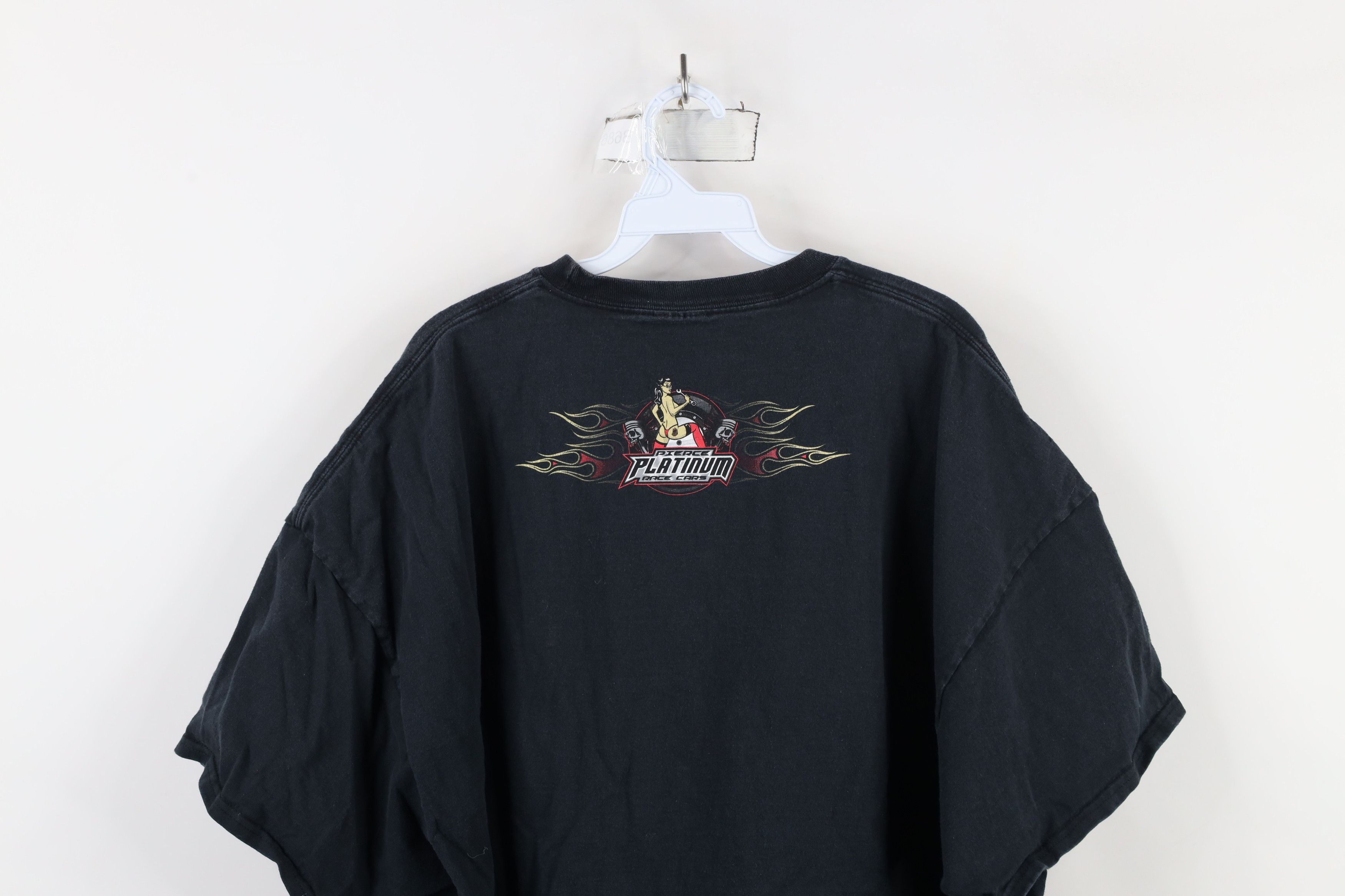 Vintage Y2K Streetwear Platinum Race Cars Pinup Girl Fire T-Shirt Size US XXL / EU 58 / 5 - 12 Thumbnail