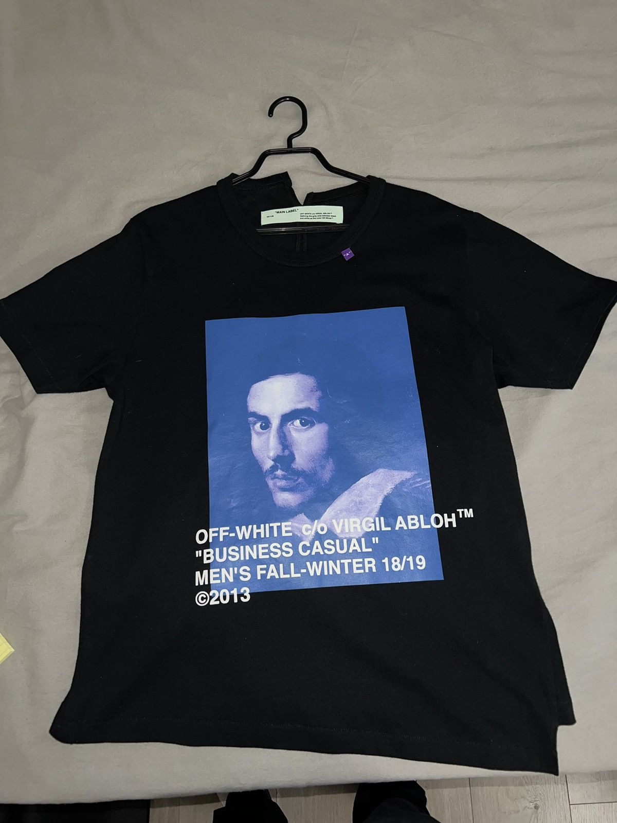 Off white business casual tee best sale