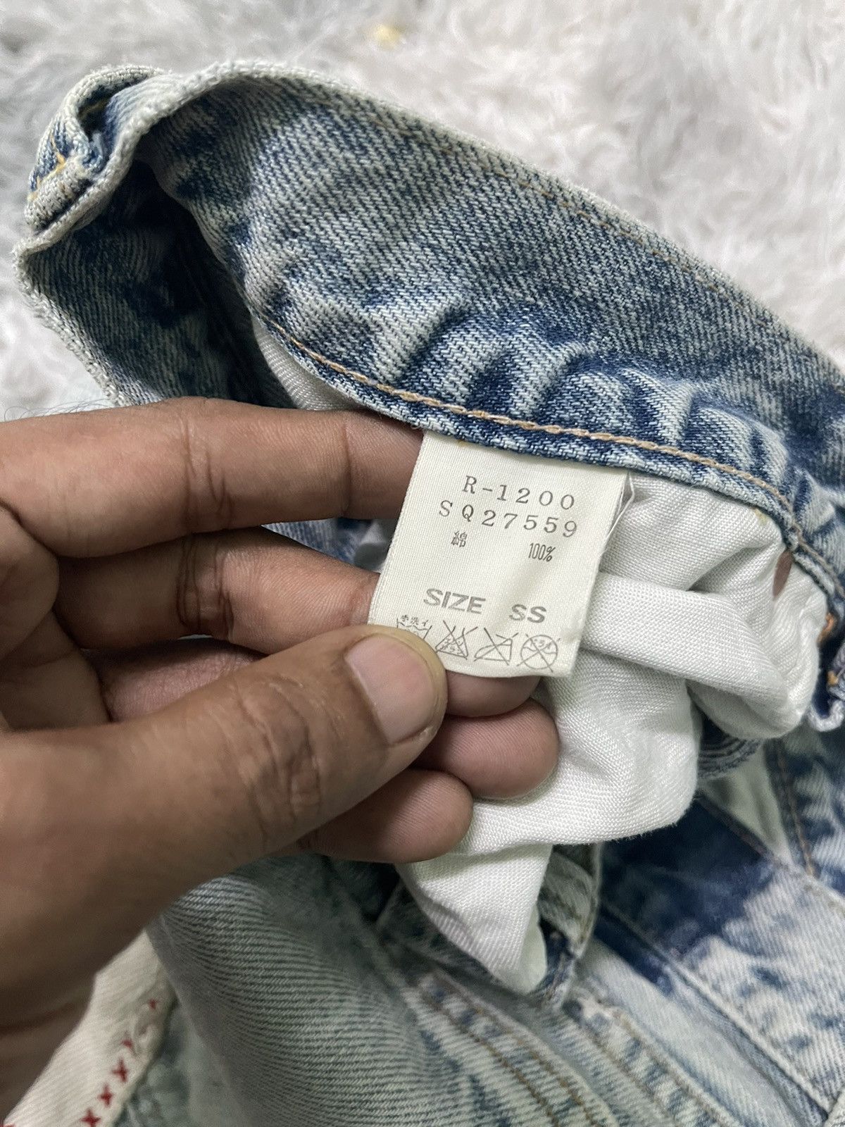 Japanese Brand VINTAGE KAPITAL INSPIRED PATCHES WORK JEANS BRAND RNA INC Size US 28 / EU 44 - 9 Thumbnail