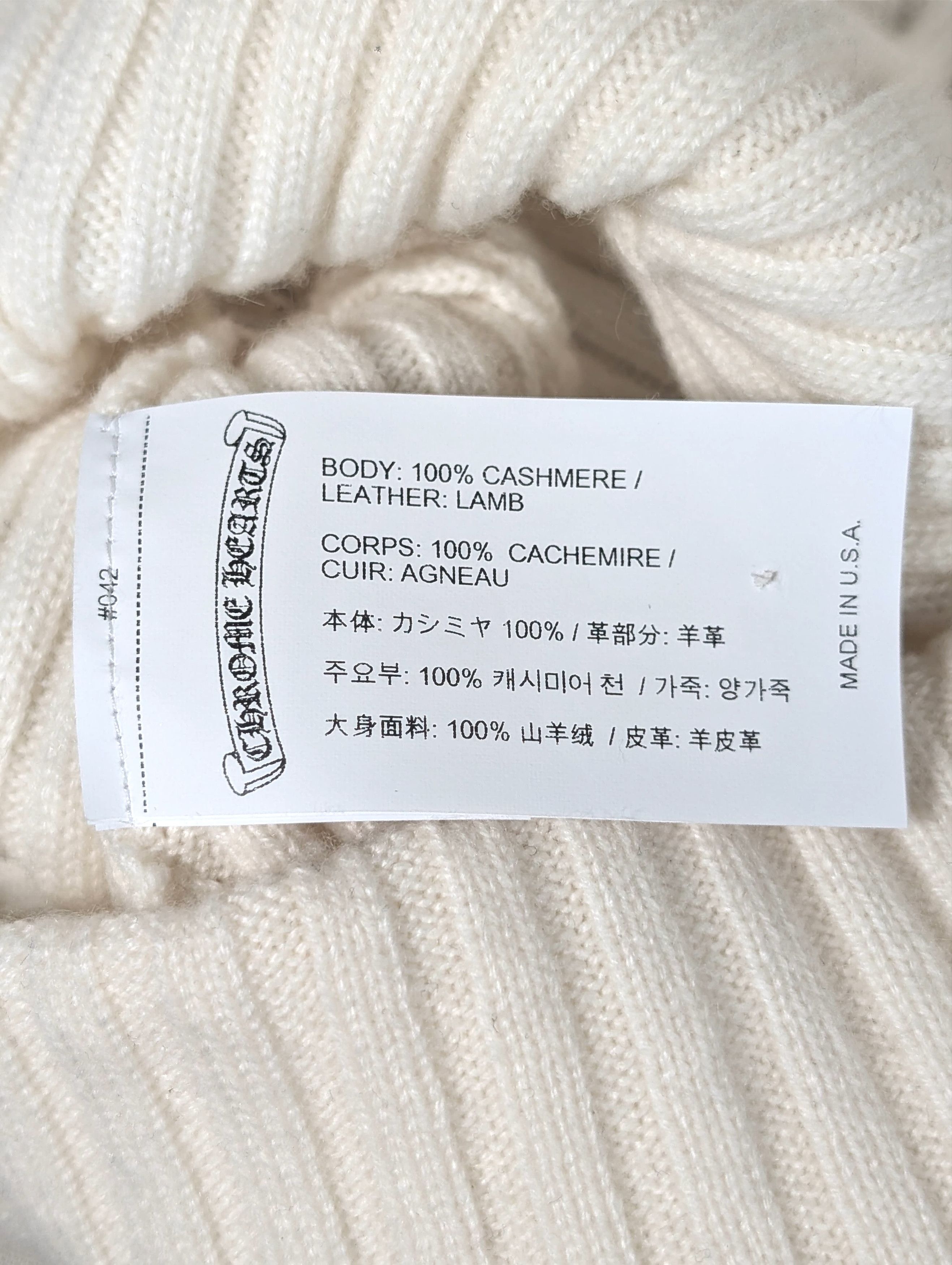 Chrome Hearts Cashmere Plus Patch Beanie Size ONE SIZE - 3 Thumbnail