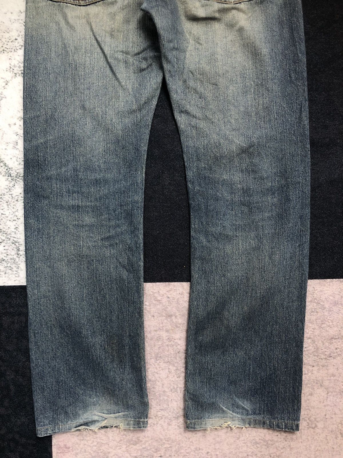 Hysteric Glamour Vintage GL Heart Mud Washed Distressed Jeans Size US 32 / EU 48 - 16 Thumbnail