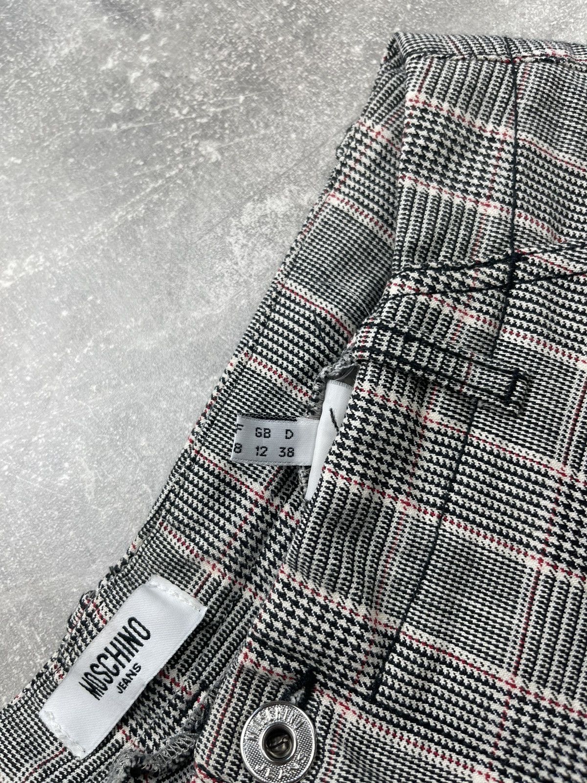 Moschino × Vintage Moschino Vintage Rare Archive Flared Checkered Pants Size 34" / US 12 / IT 48 - 14 Thumbnail
