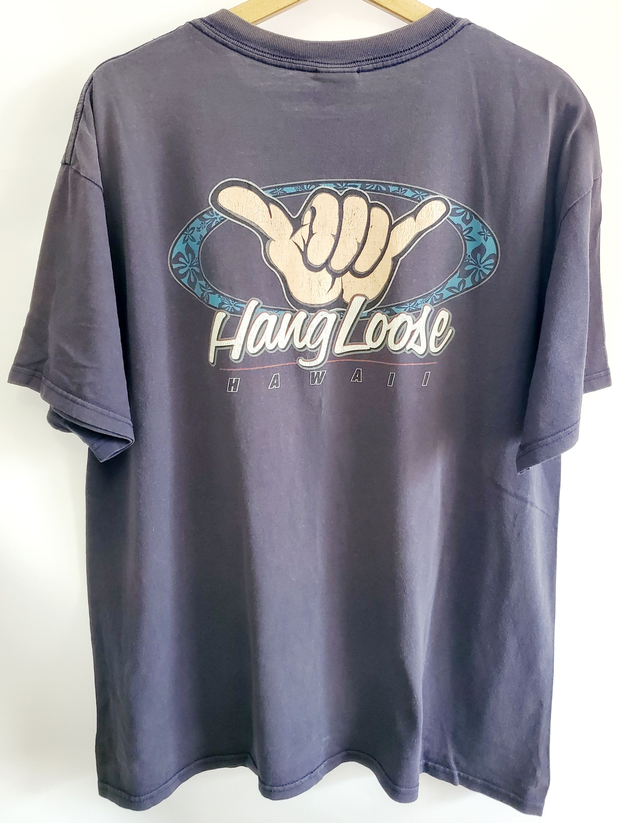Vintage Vintage Hang Loose Hawaii T-Shirt size Xl Size US XL / EU 56 / 4 - 1 Thumbnail