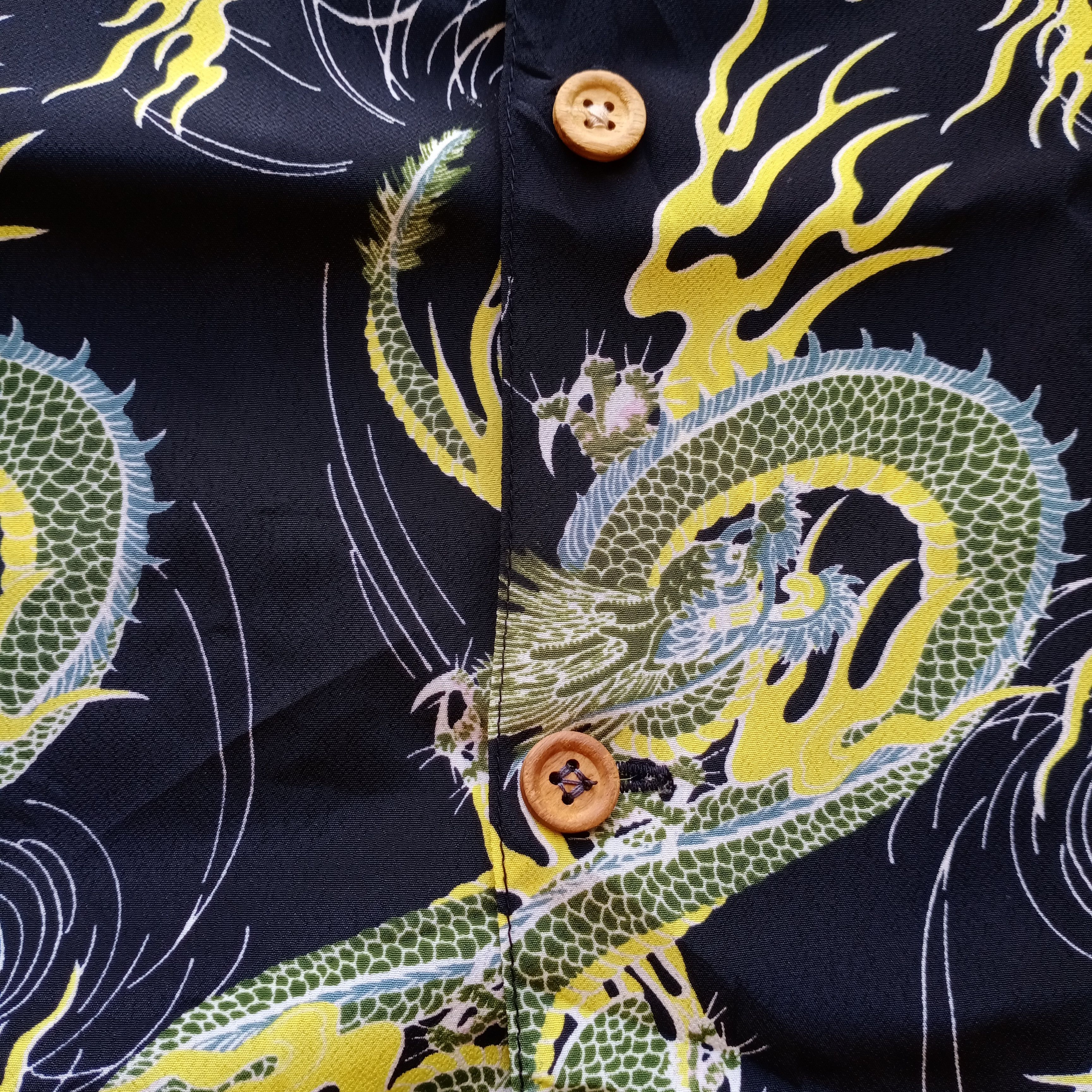 Japanese Brand STEVENSON Dragon Full Print Japanese Hawaii Toyo Sun Surf Size US XL / EU 56 / 4 - 5 Thumbnail