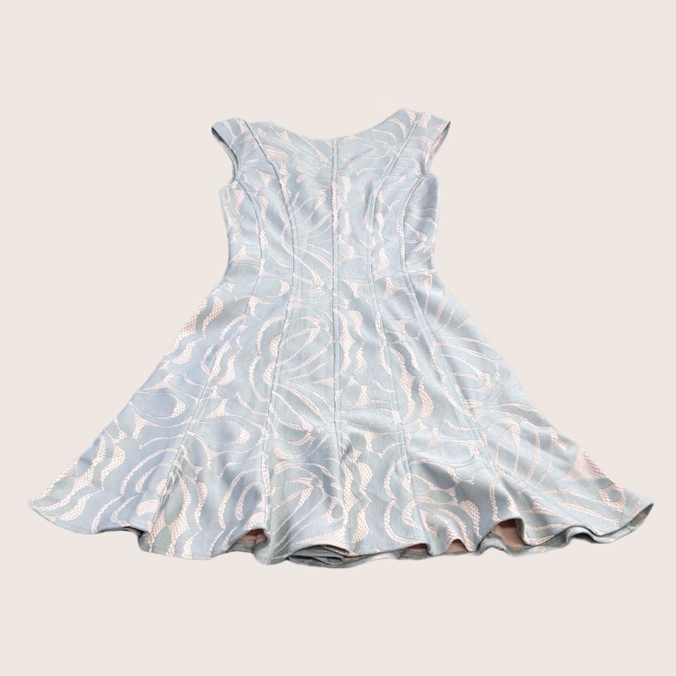 Pinko Almari Bonded Lace Panel Dress UK10 Grey Pink Women’s New With Tags BNWT Party Skater Dress Ladies Short Sleeveless? Size L / US 10 / IT 46 - 1 Thumbnail