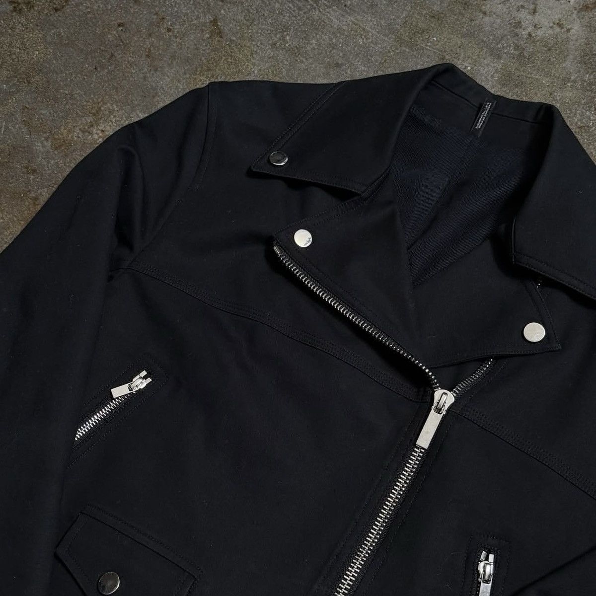 Helmut Lang HELMUT LANG BLACK MOTORCYCLE JACKET - S Size S / US 4 / IT 40 - 3 Thumbnail