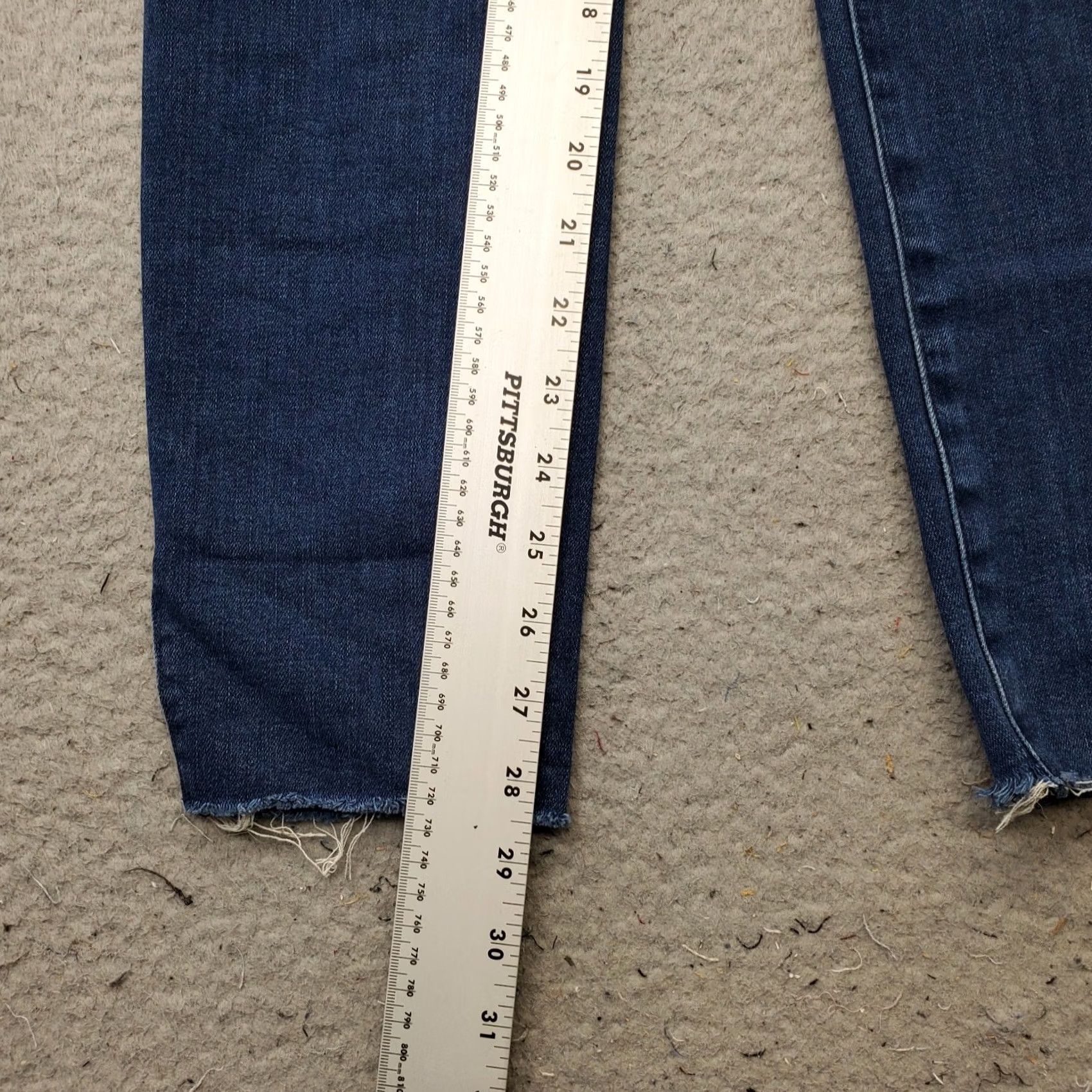 NYDJ NYDJ Womens Jeans Skinny 4 Blue Denim Stretch Faded Boho Raw Hem Whiskered NYDJ Ami Skinny Jeans Womens 4 Blue Denim Stretch Size 27" / US 4 / IT 40 - 4 Thumbnail