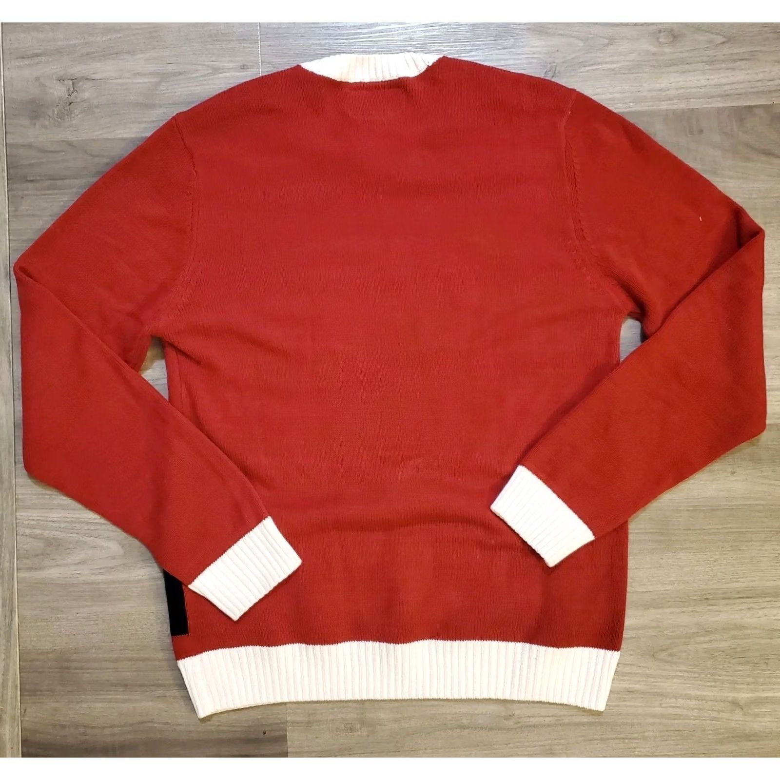 Vintage Christmas Sweater Santa Suit Knit Mens Sz Large Holiday Party Funny NWOT Size US L / EU 52-54 / 3 - 2 Thumbnail
