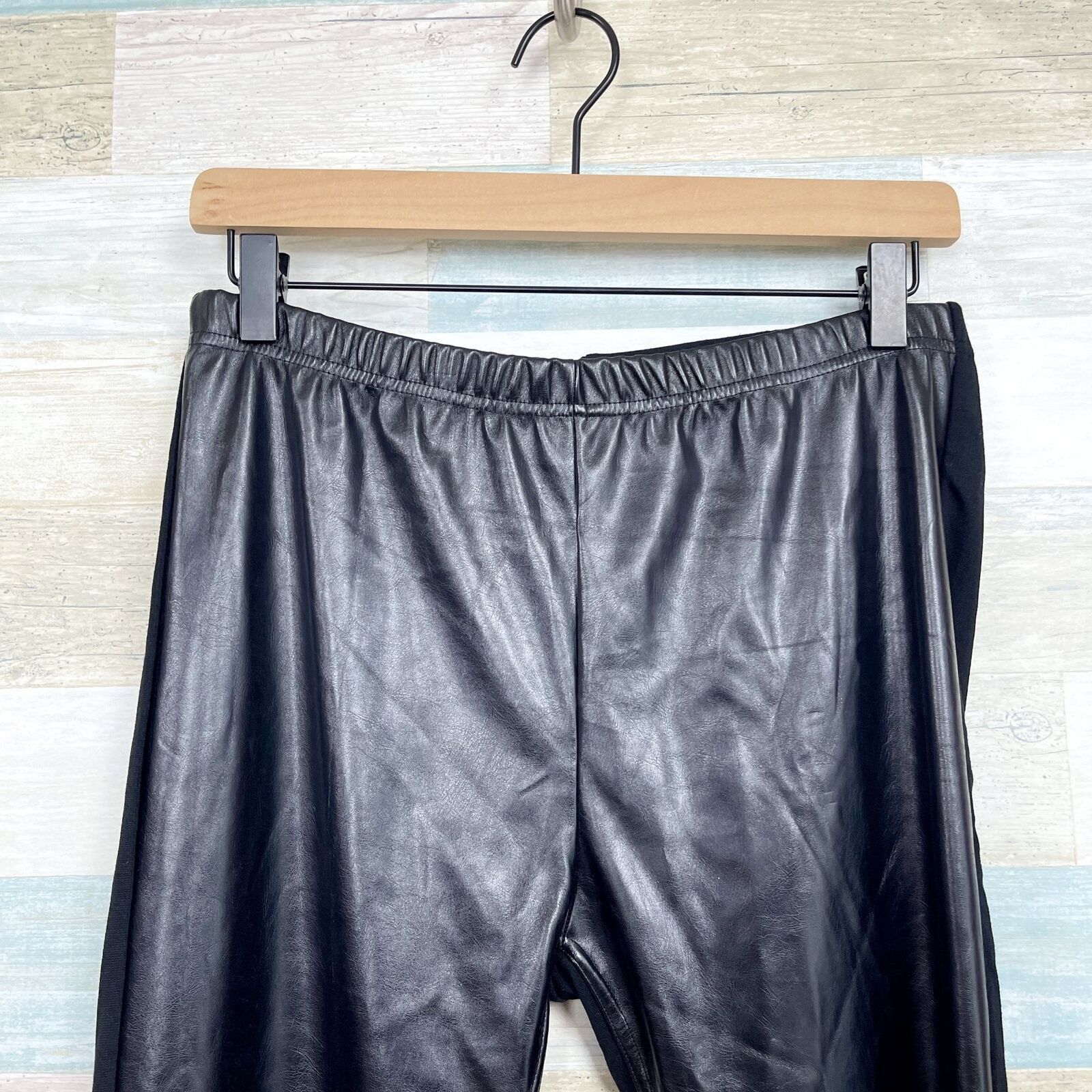 Other Jessica Simpson Faux Leather Ponte Knit Leggings Womens M Size 30" / US 8 / IT 44 - 2 Thumbnail