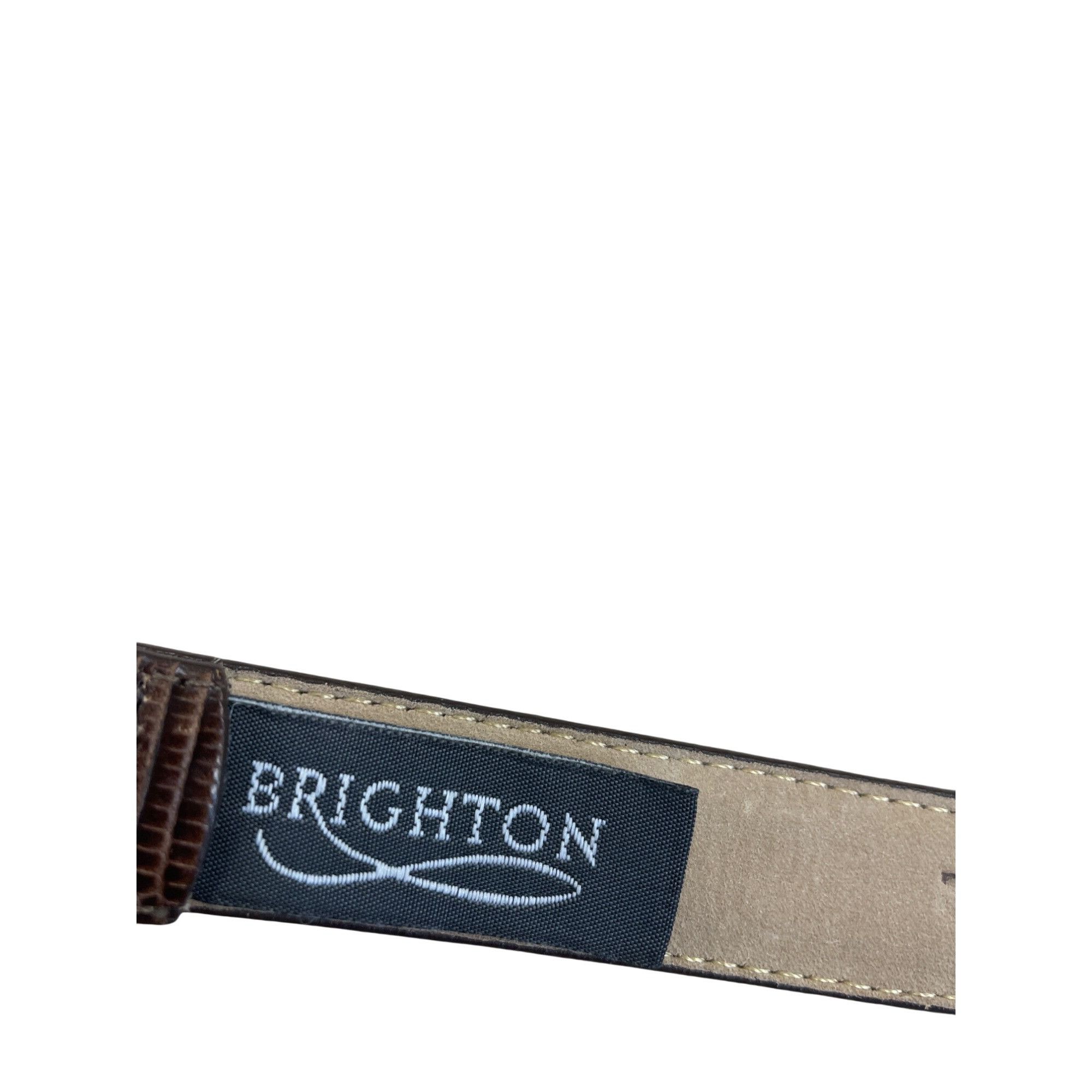 Brighton Brighton Womens Brown Leather Belt buckle accented Size M/30 Size ONE SIZE - 15 Thumbnail