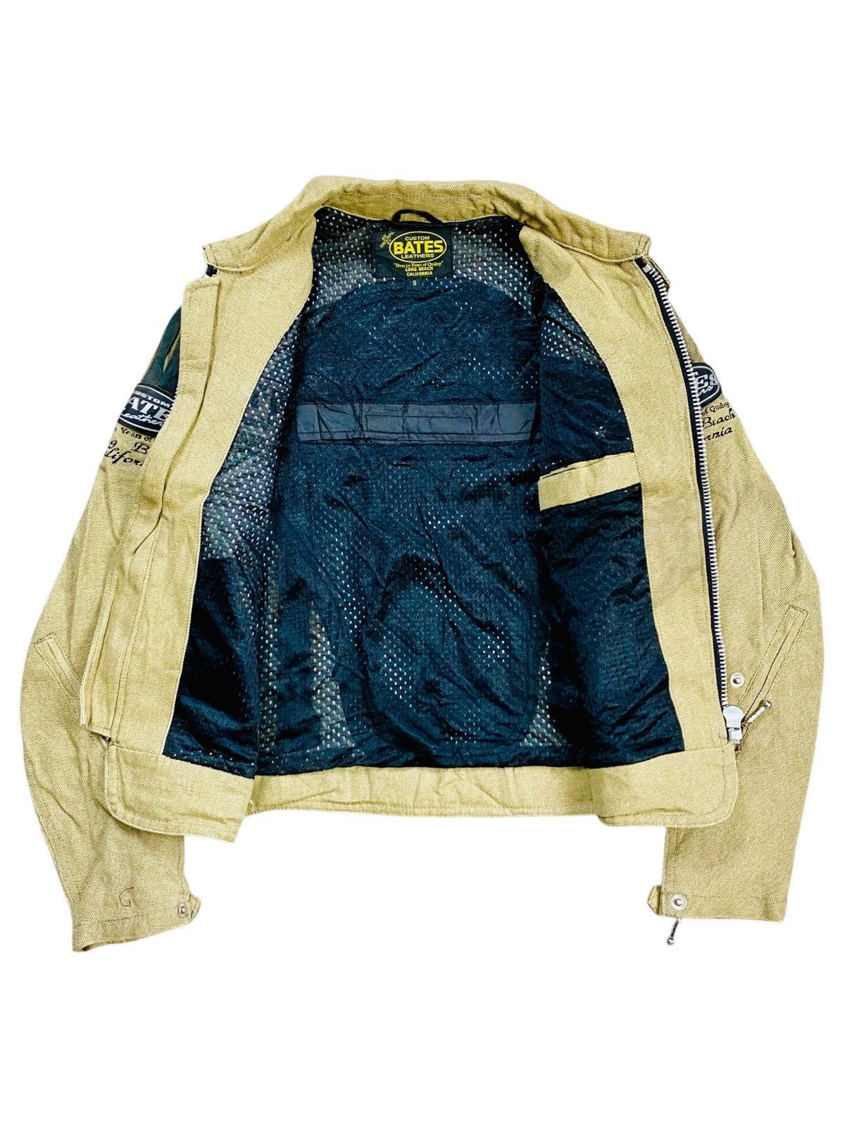 20471120 2000s Bates - Multizip Biker canvas Jacket Size US M / EU 48-50 / 2 - 2 Thumbnail