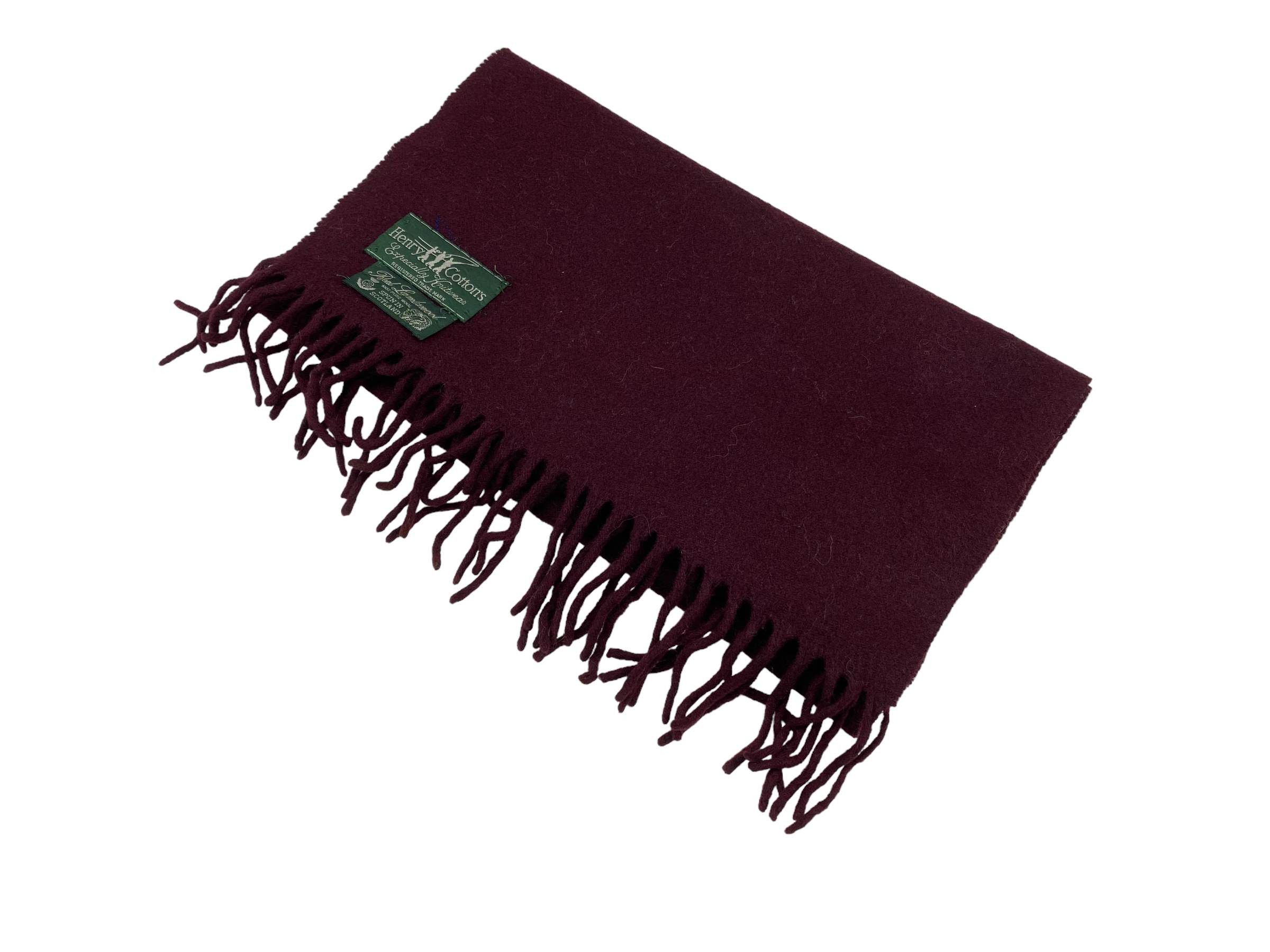 Henry Cotton's × Vintage Henry Cottons Pure LambsWool Vintage Scarf Made in Scotland Size ONE SIZE - 3 Thumbnail