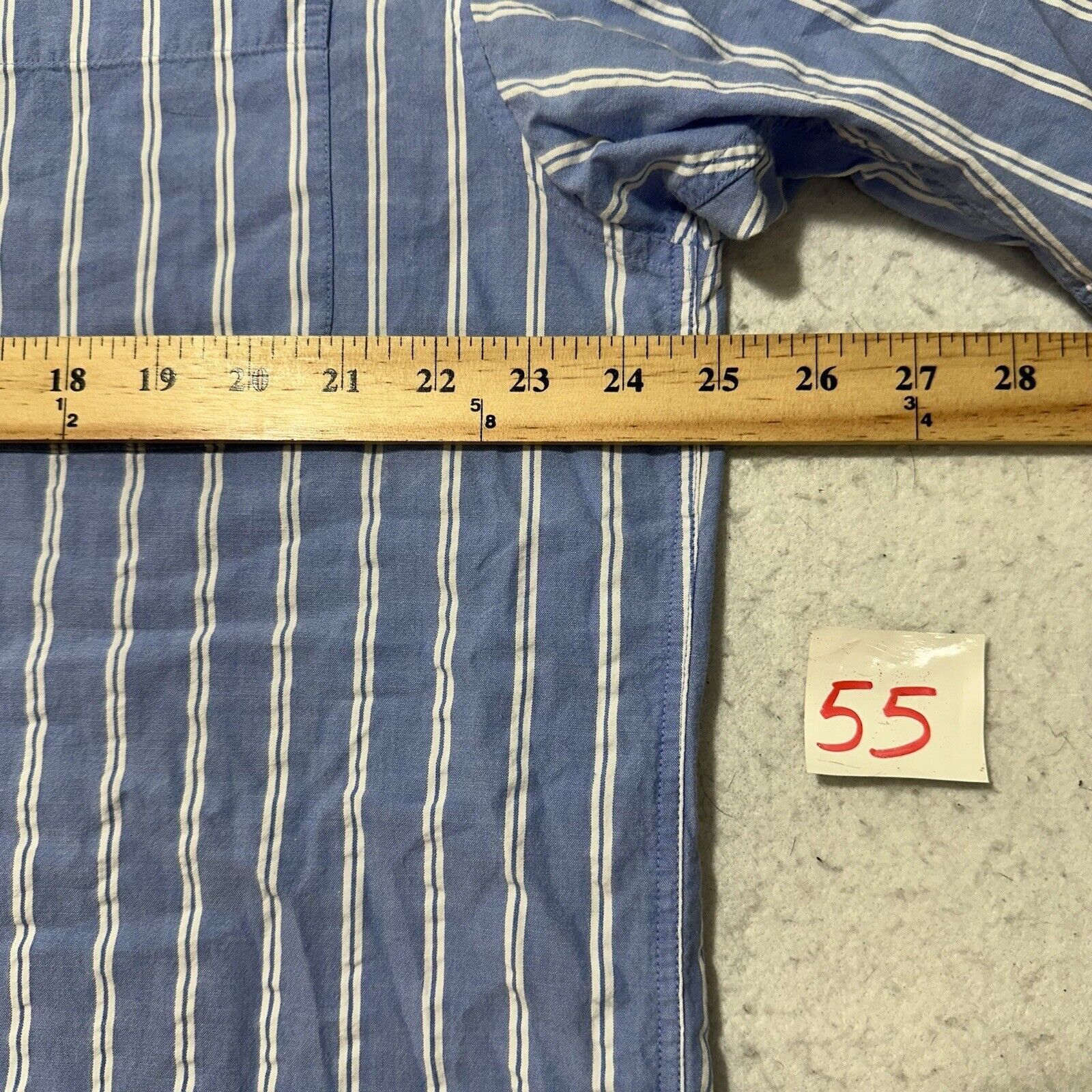 Other Talbots XL Button Down Shirt Light Blue White Striped Cotton Size US XL / EU 56 / 4 - 7 Thumbnail
