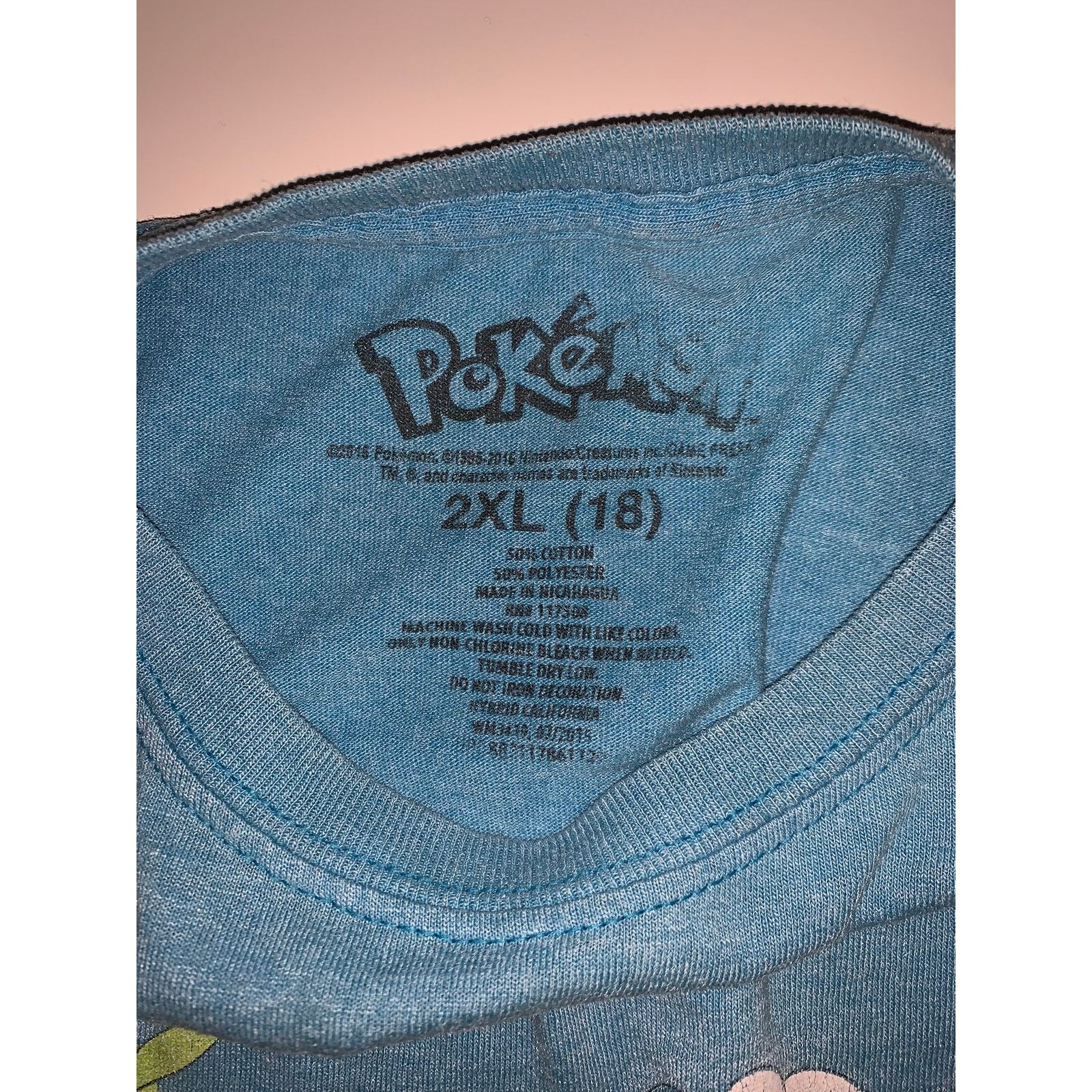 Pokemon Pokemon Starter Characters Blue Shirt - Size Kids 2XL (18) Size US XS / EU 42 / 0 - 3 Thumbnail