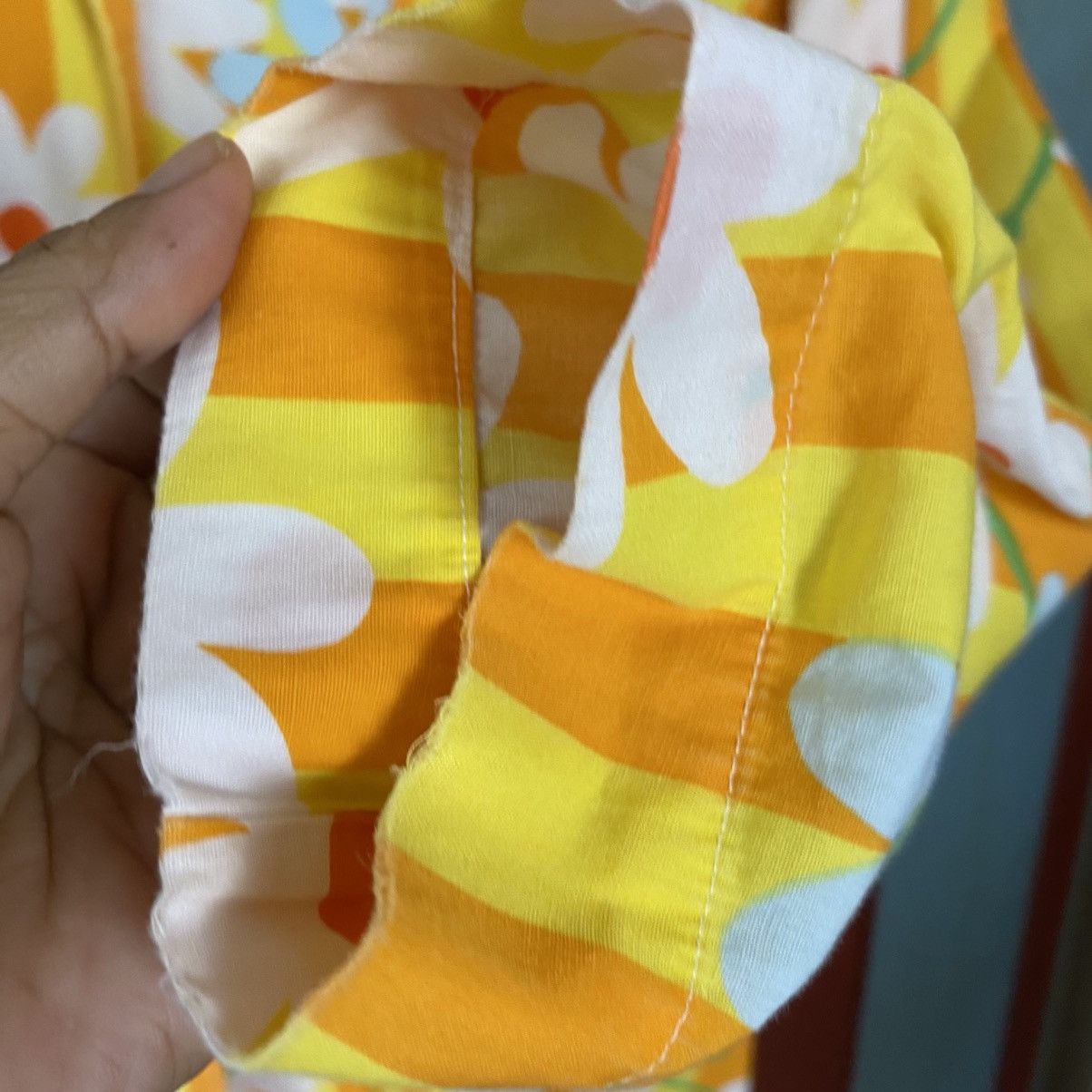 Enrico Coveri Enrico Coveri Yellow Daisy Stripe Pajama Shirt Size L / US 10 / IT 46 - 9 Thumbnail