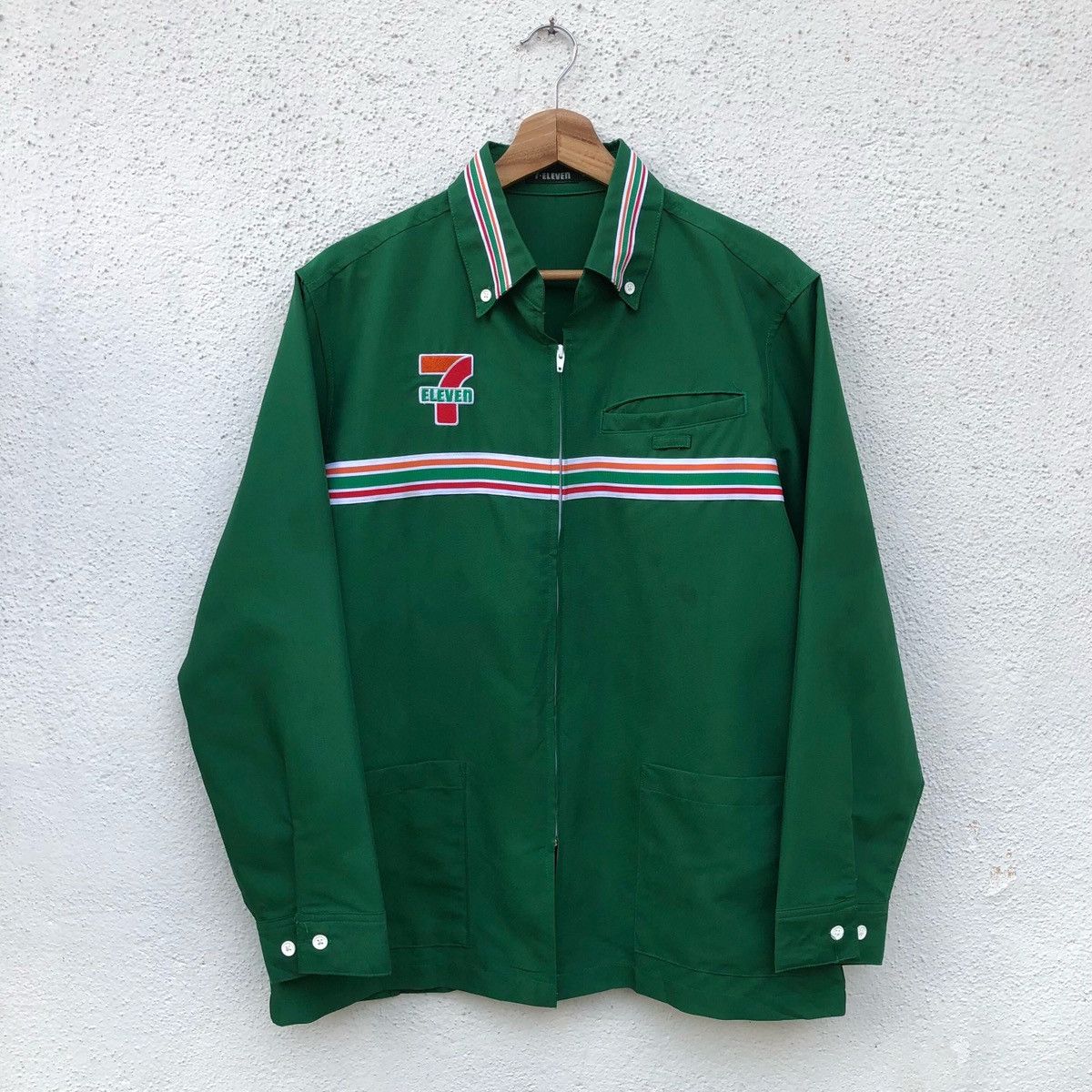 Vintage Vintage Japanese Brand Uniform 7 Eleven Full Zipper Medium Size US M / EU 48-50 / 2 - 1 Thumbnail