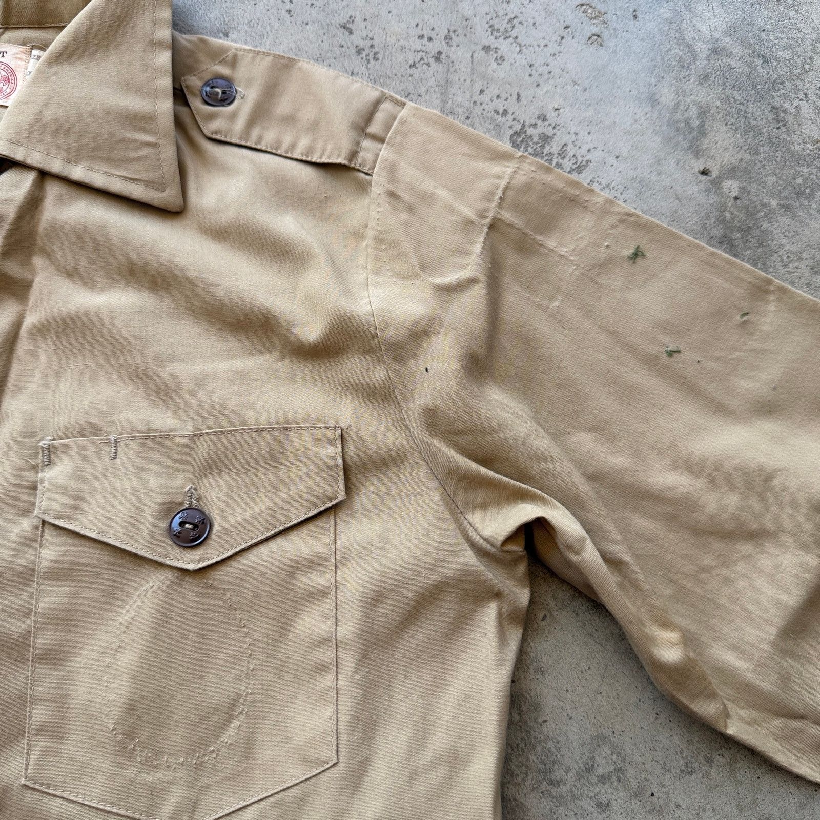 Other Vintage 70s Boy Scouts of America Uniform button Shirt USA Size US S / EU 44-46 / 1 - 5 Thumbnail