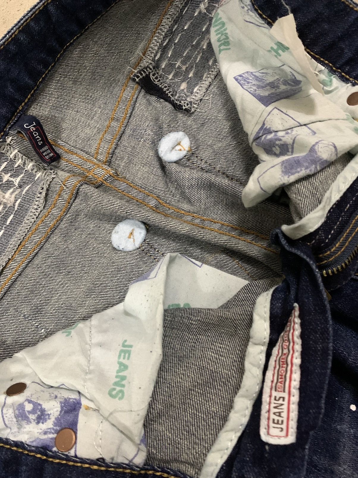 Kapital Vintage Boro Sashiko Bandana Patchwork Jeans like Kapital Size US 29 - 17 Thumbnail