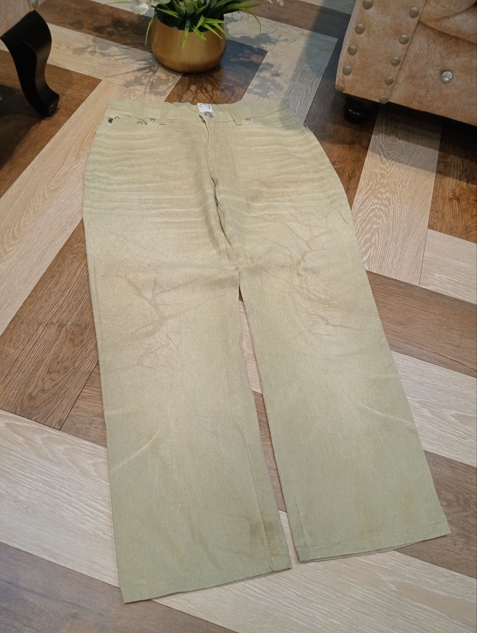 Roberto Cavalli VINTAGE CJ CAVALLI JEANS PRINTED JEANS Size 32" / US 10 / IT 46 - 3 Thumbnail