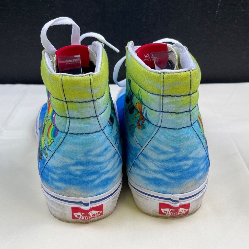 Vans Vans Unisex Blue SpongeBob x Sk8-Hi Shoes/Sneakers M9.5/W11 Size US 11 / IT 41 - 2 Thumbnail
