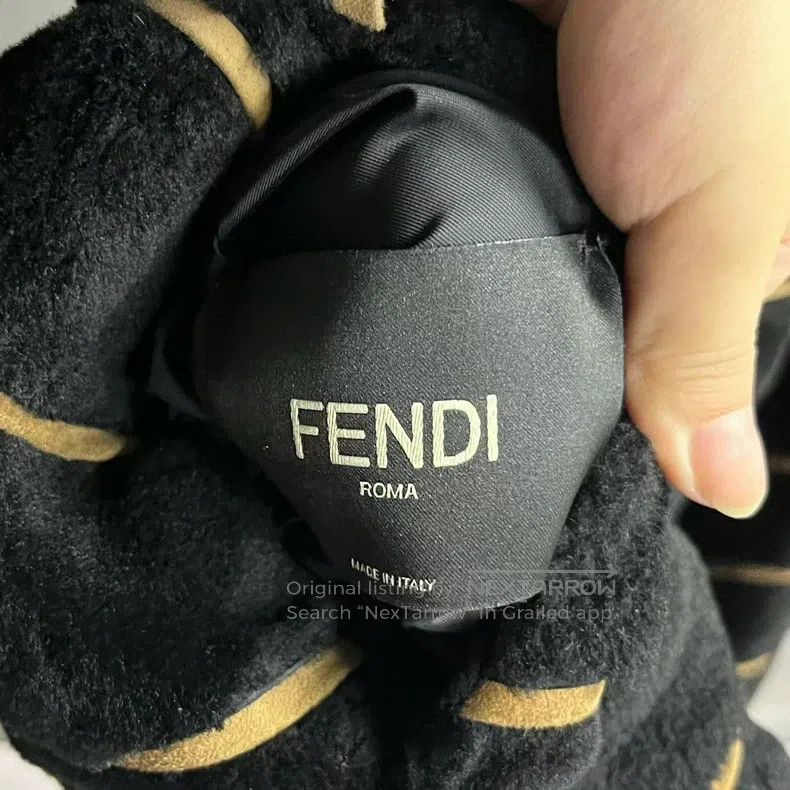 Fendi Fendi Black/Color Block Leather and Fur Full Print Jacket Size US S / EU 44-46 / 1 - 4 Thumbnail